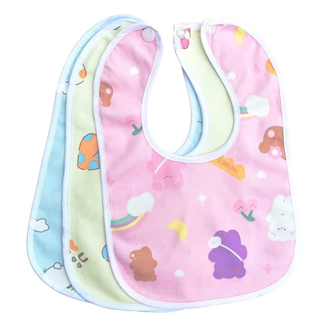 Baby Bibs with Cartoon Prints