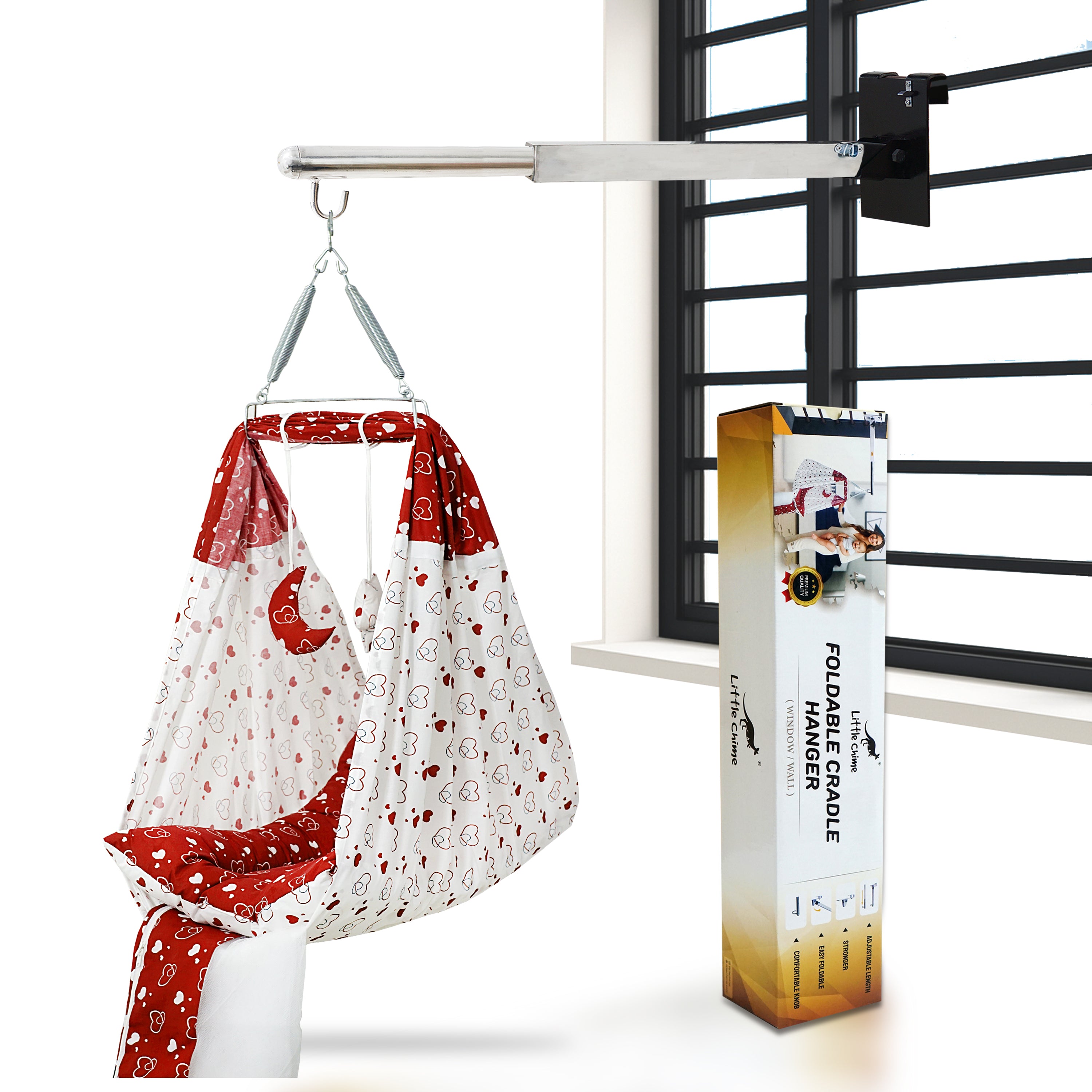 Foldable Hanger & Bed Cradle Combo