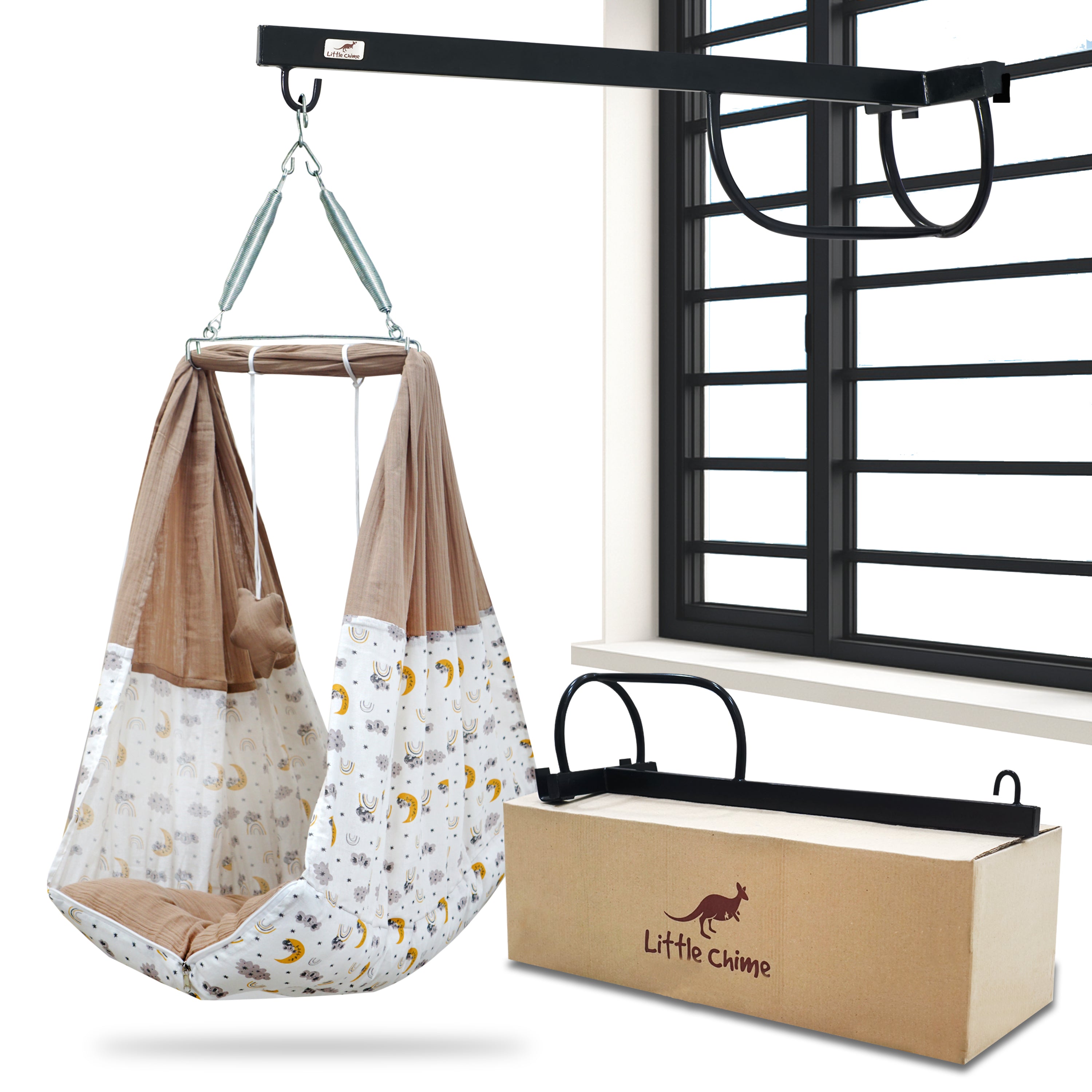 Muslin Attached Bed Cradle Combo