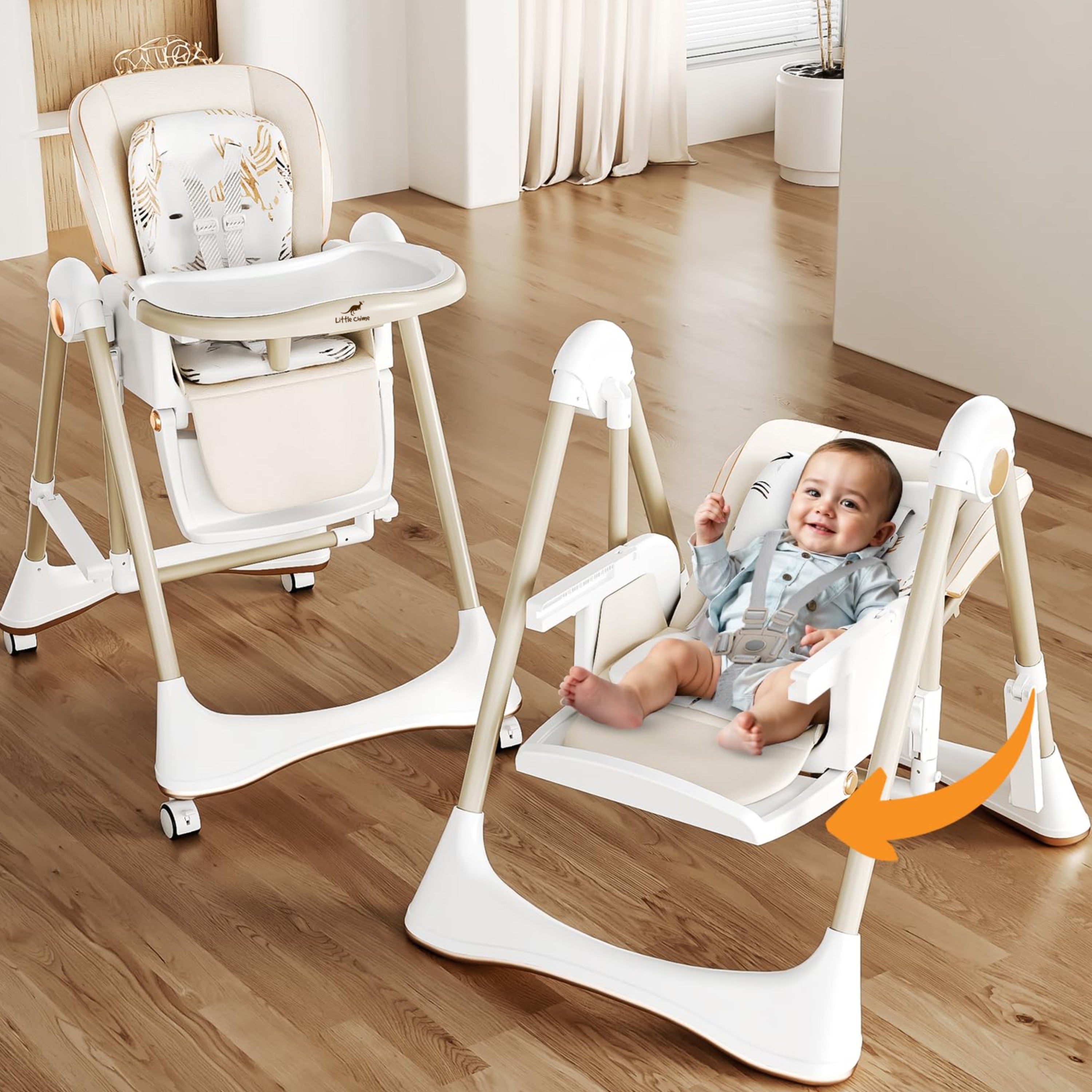 Nivio 3-in-1 Convertible High Chair