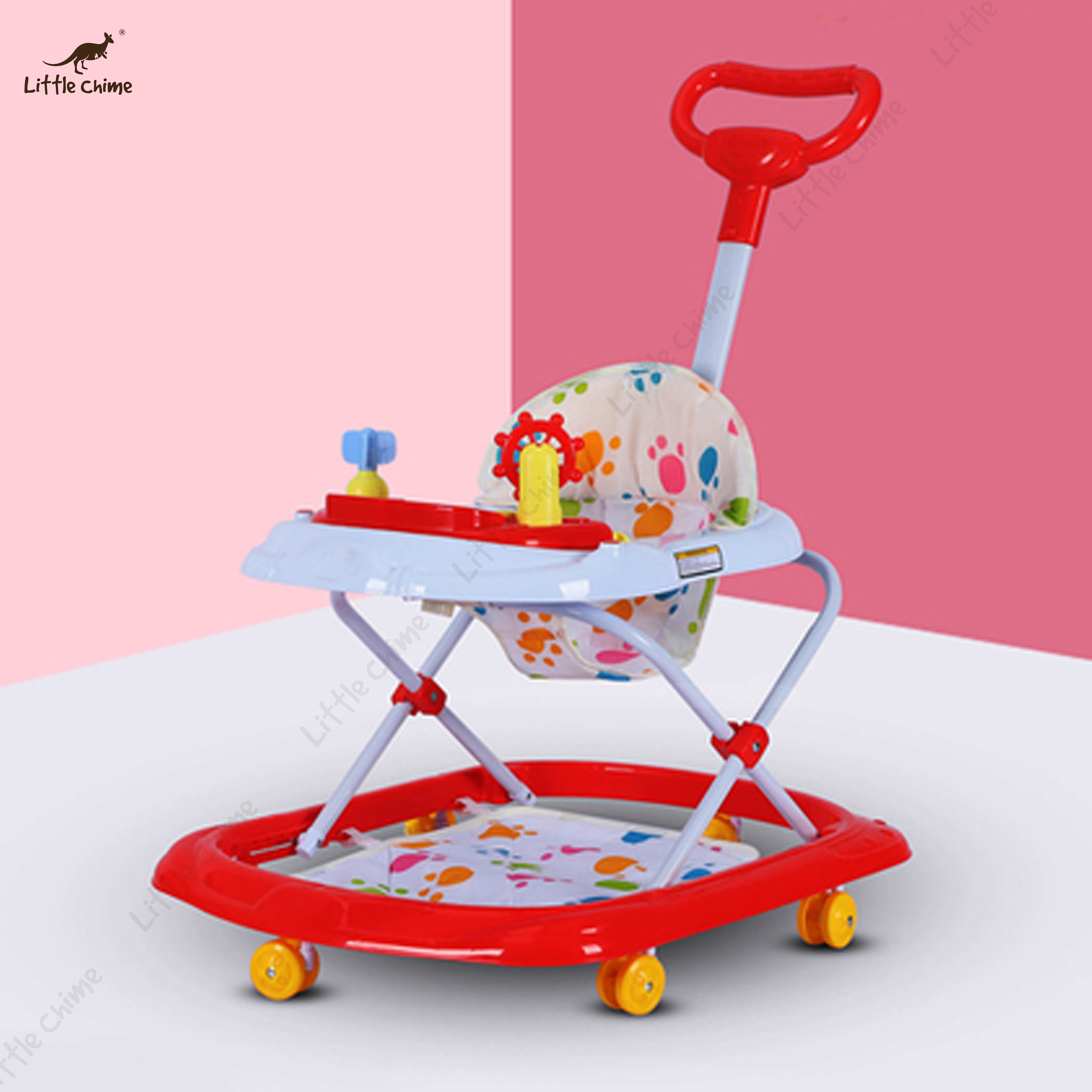 Adjustable Plastic Love Baby Walker