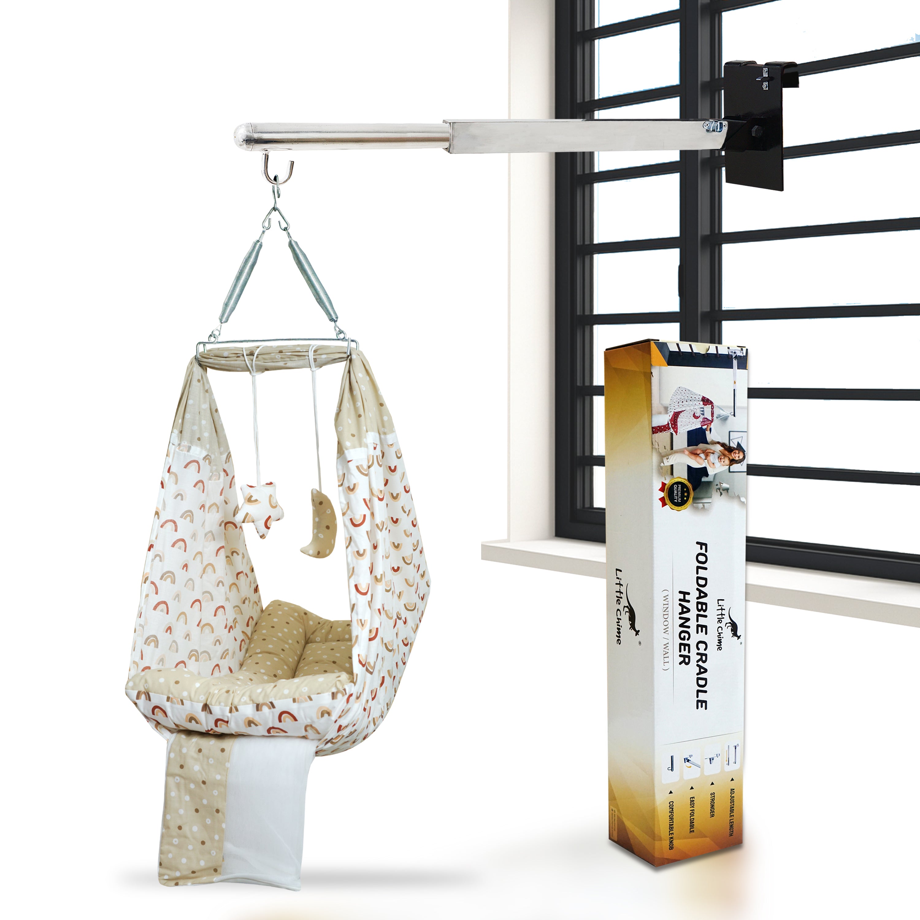 Foldable Hanger & Bed Cradle Combo