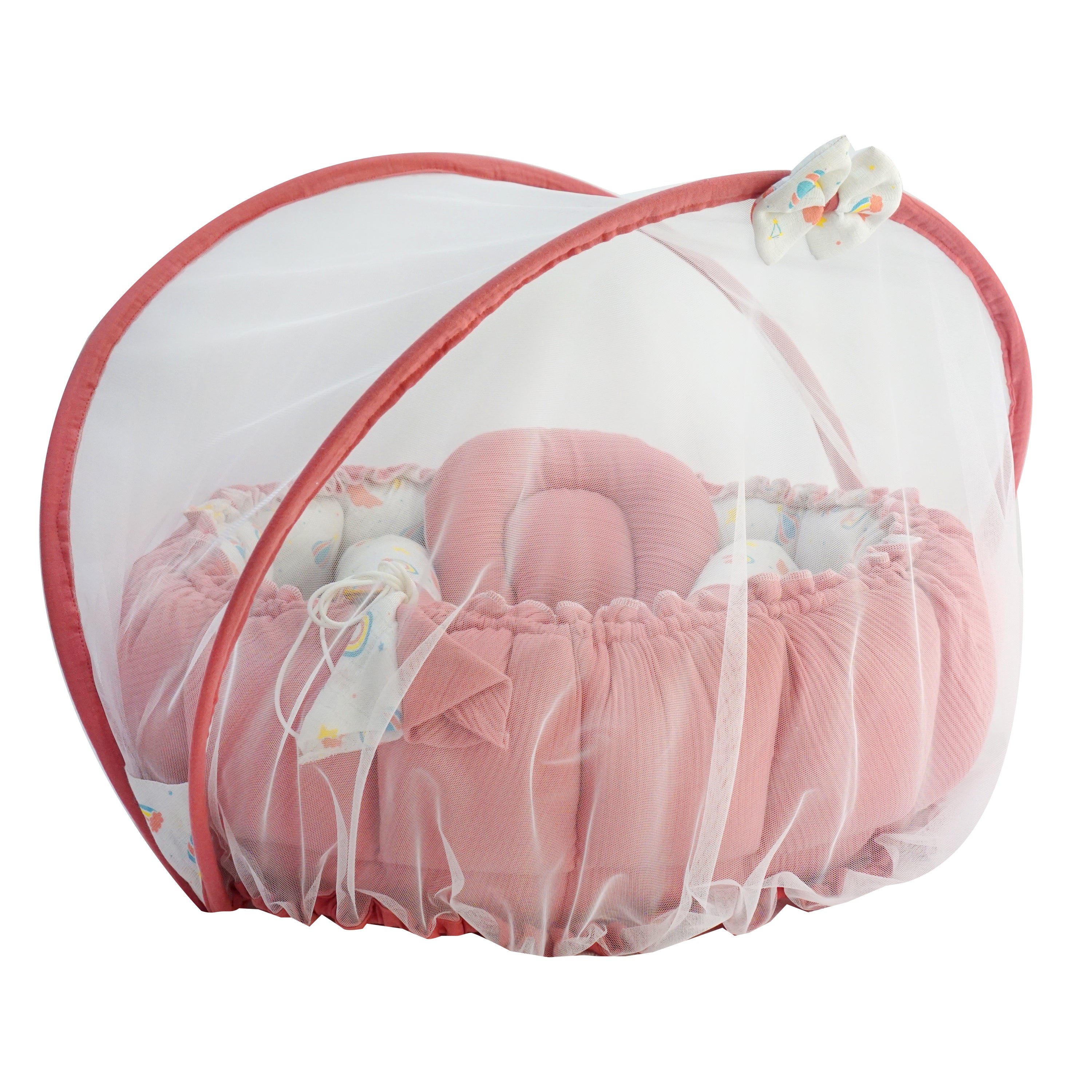 Muslin Round Bed