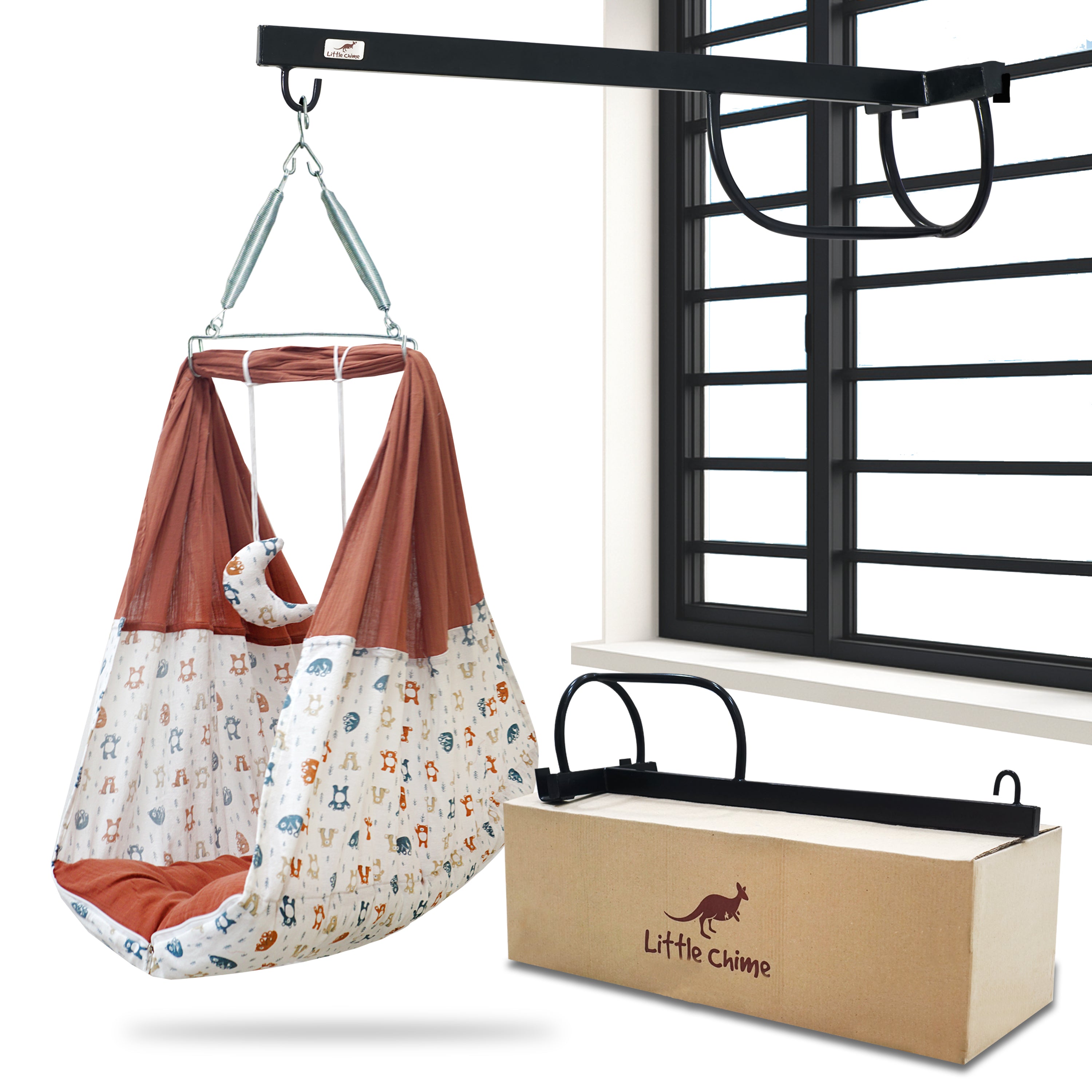 Muslin Attached Bed Cradle Combo