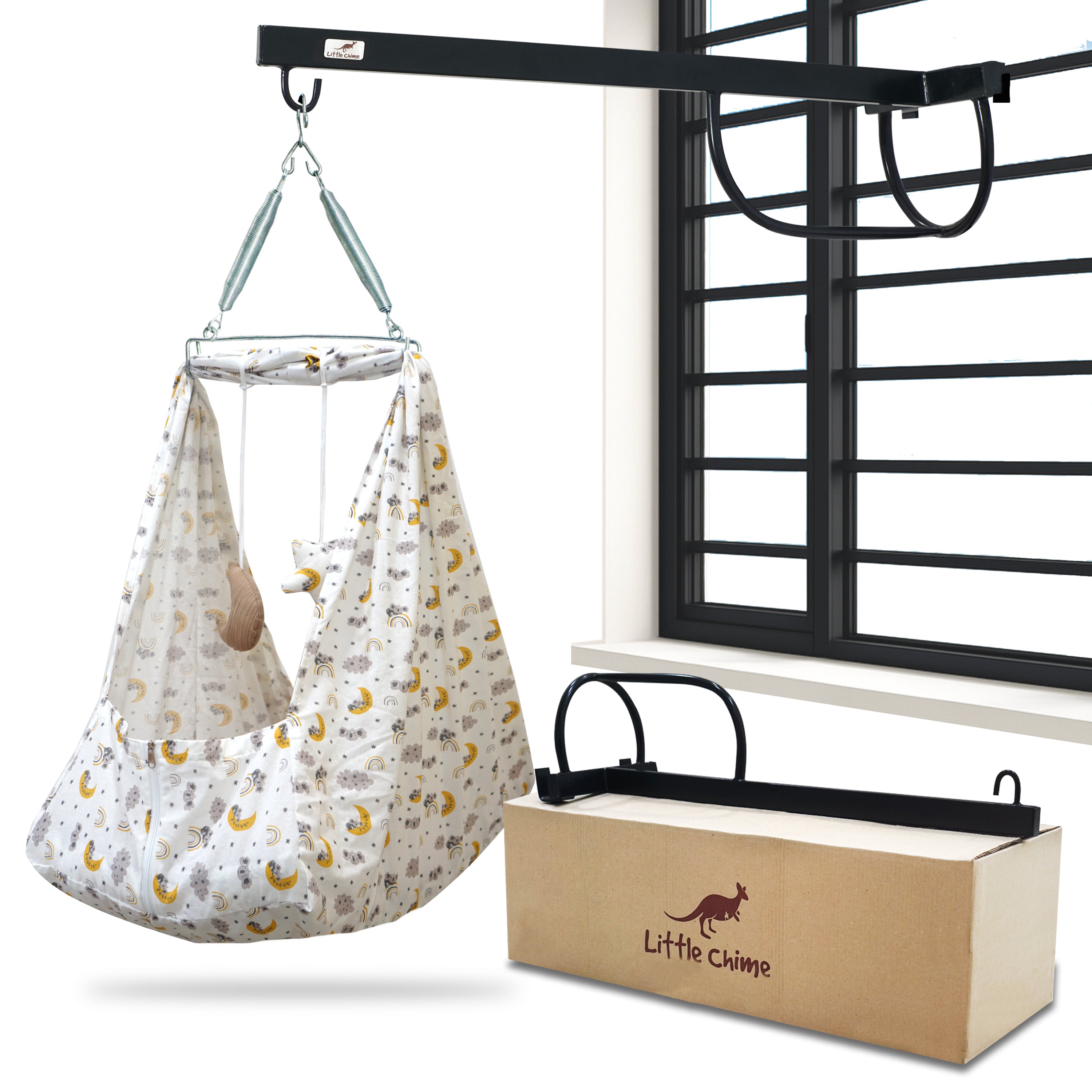 2 side Covering Muslin Bed Cradle Combo