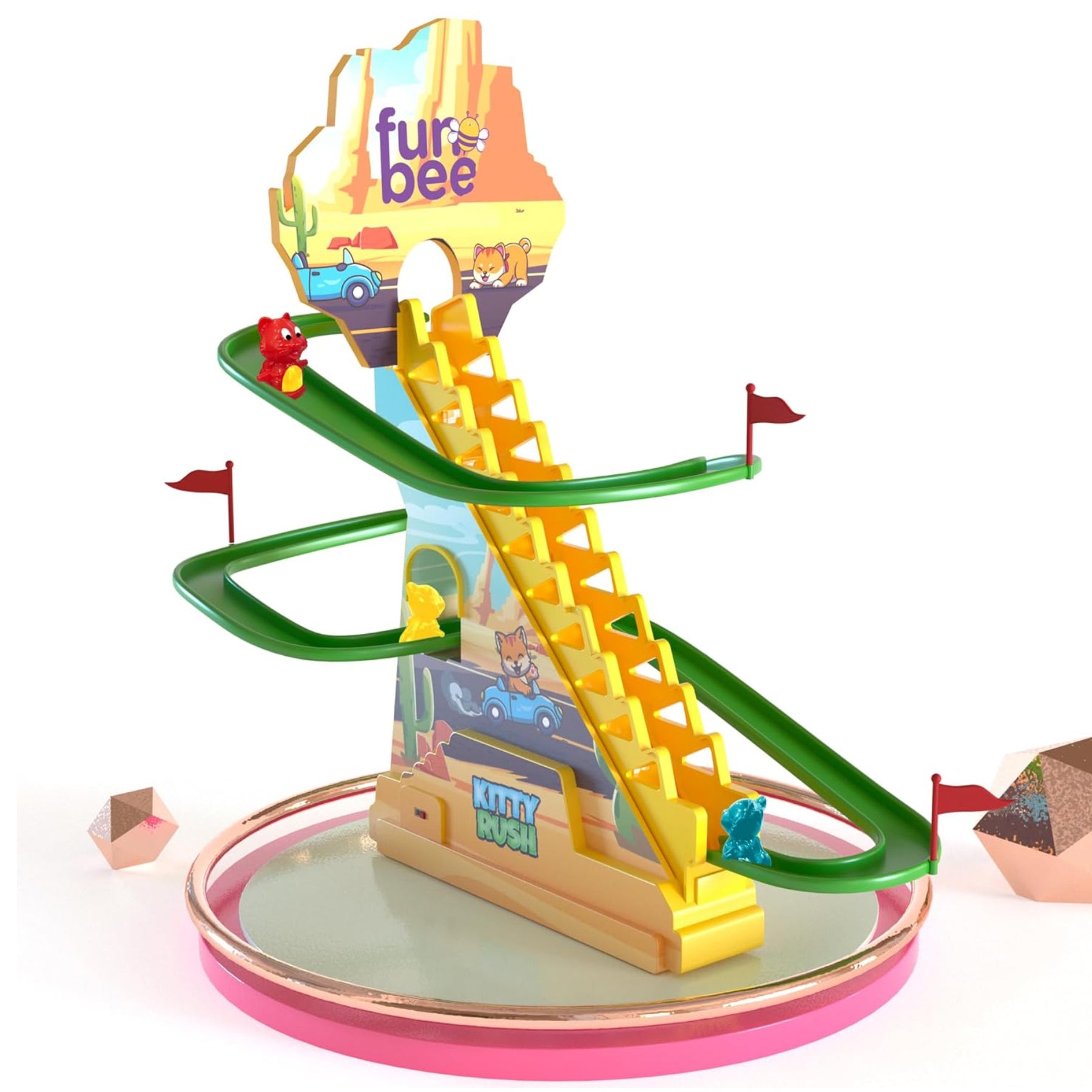 Baby Kitty Rush Glider Slider Toy