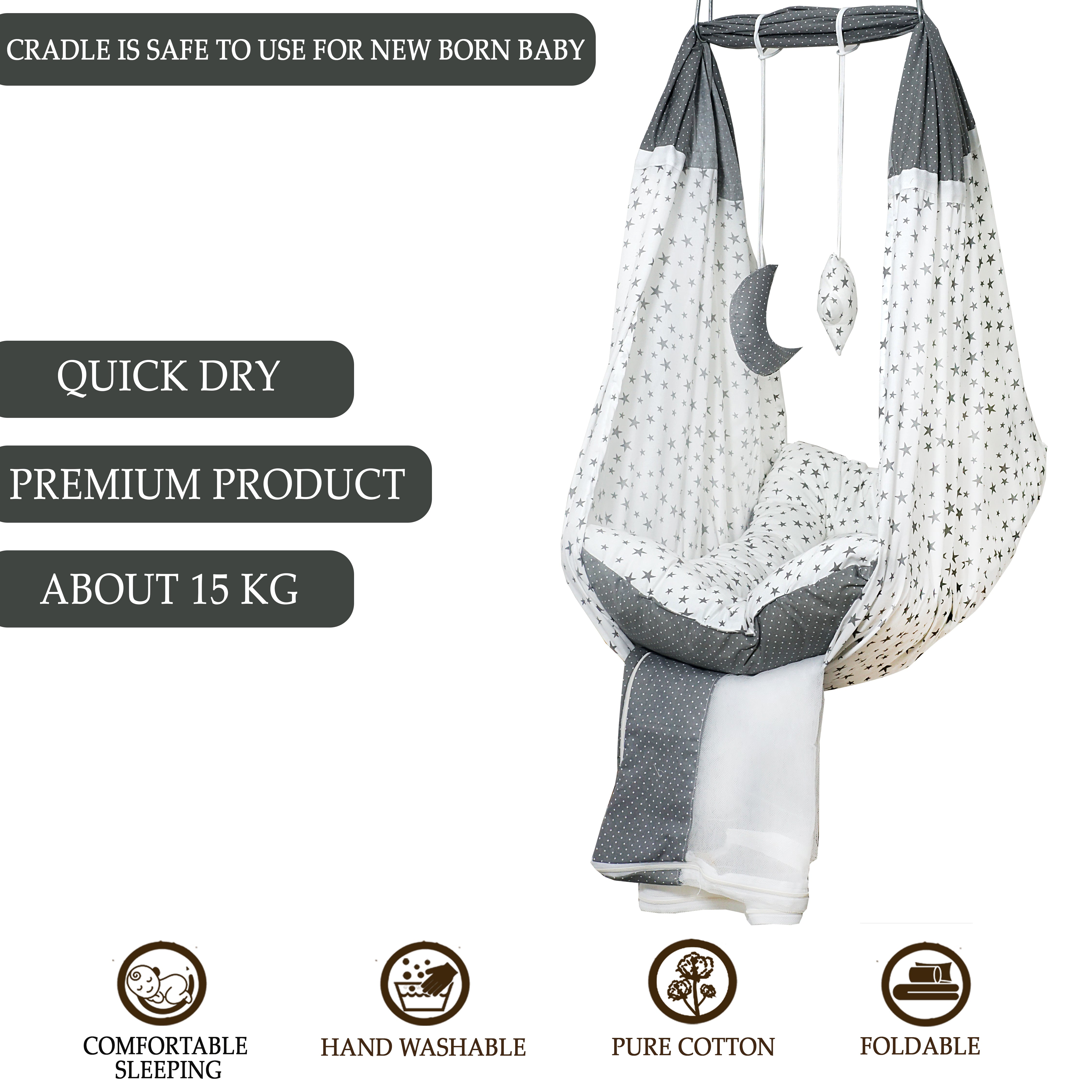 Foldable Hanger & Bed Cradle Combo