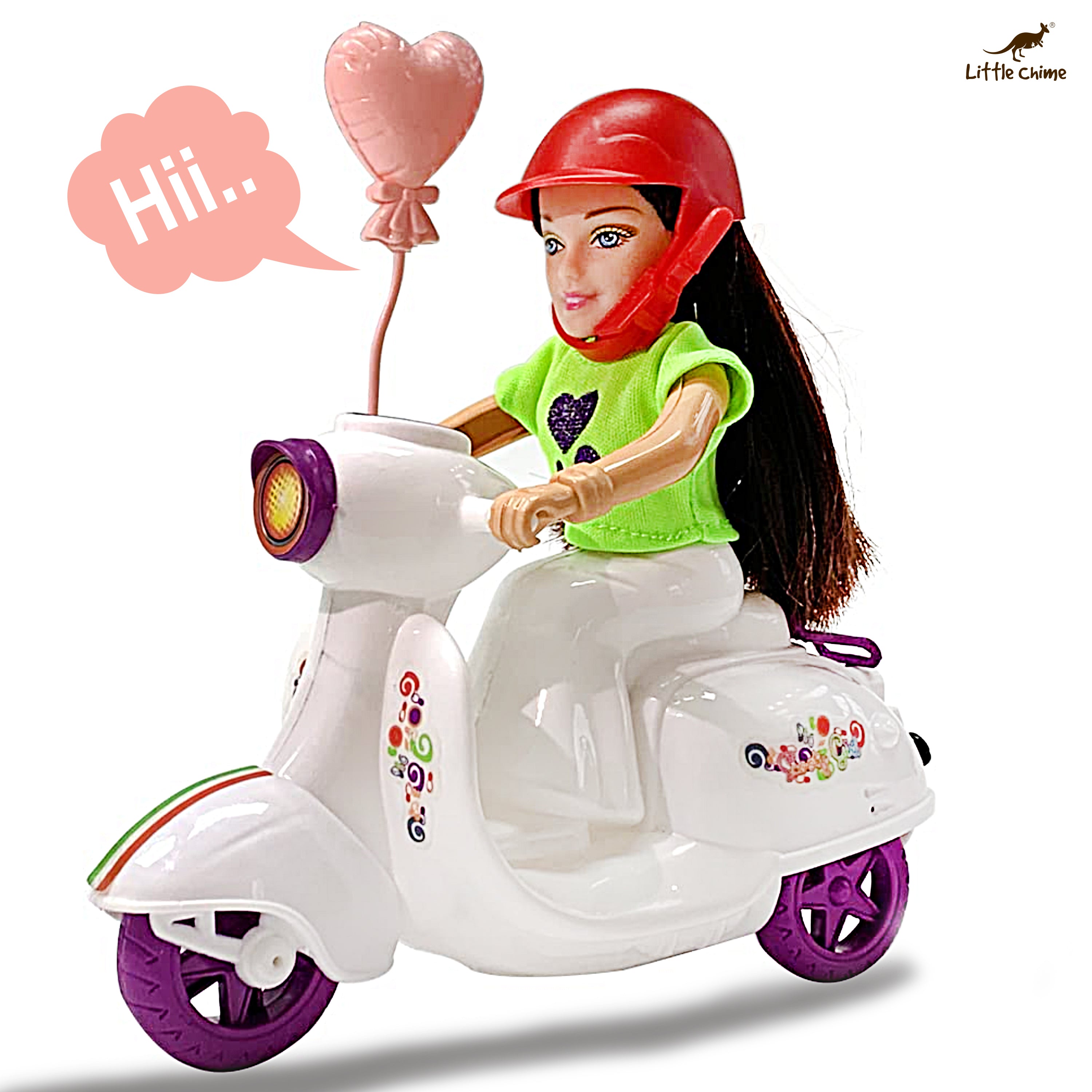 Tassino Doll Scooter Girl Toy