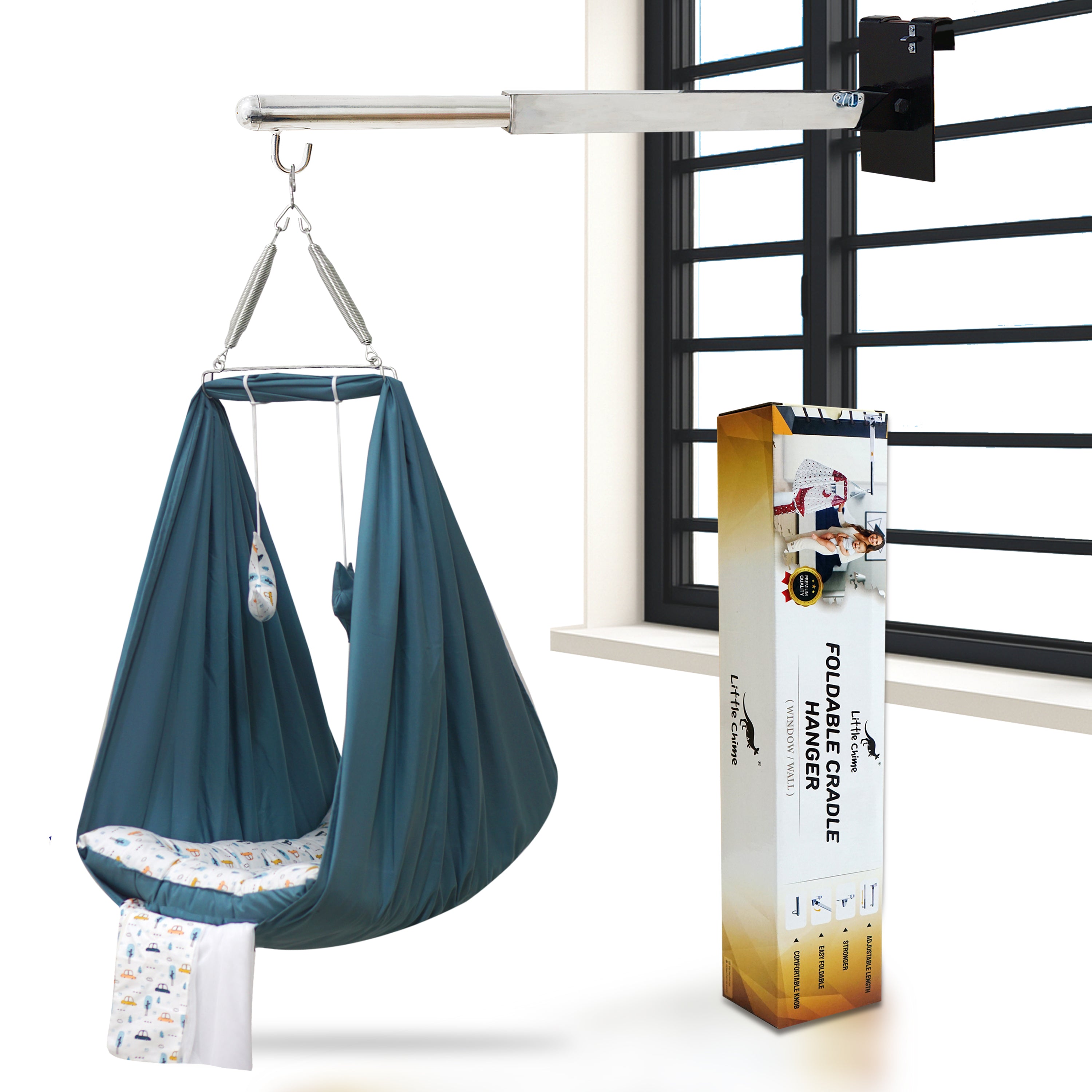 Foldable Hanger & Bed Cradle Combo