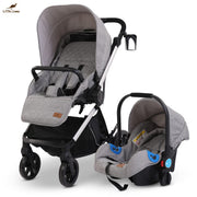 Convertible Baby Pram Stroller with Car Seat Combo