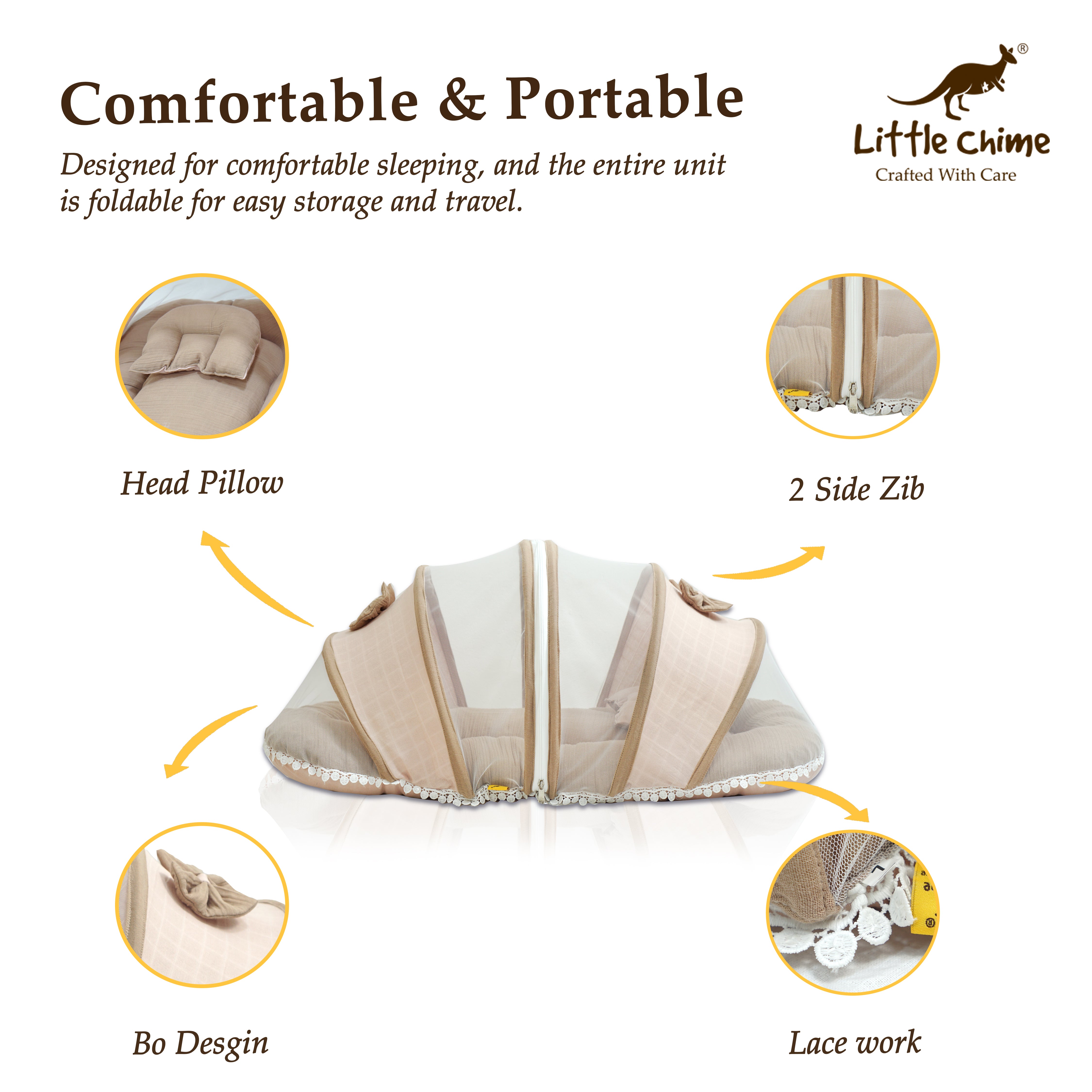 Muslin Baby Net Bed