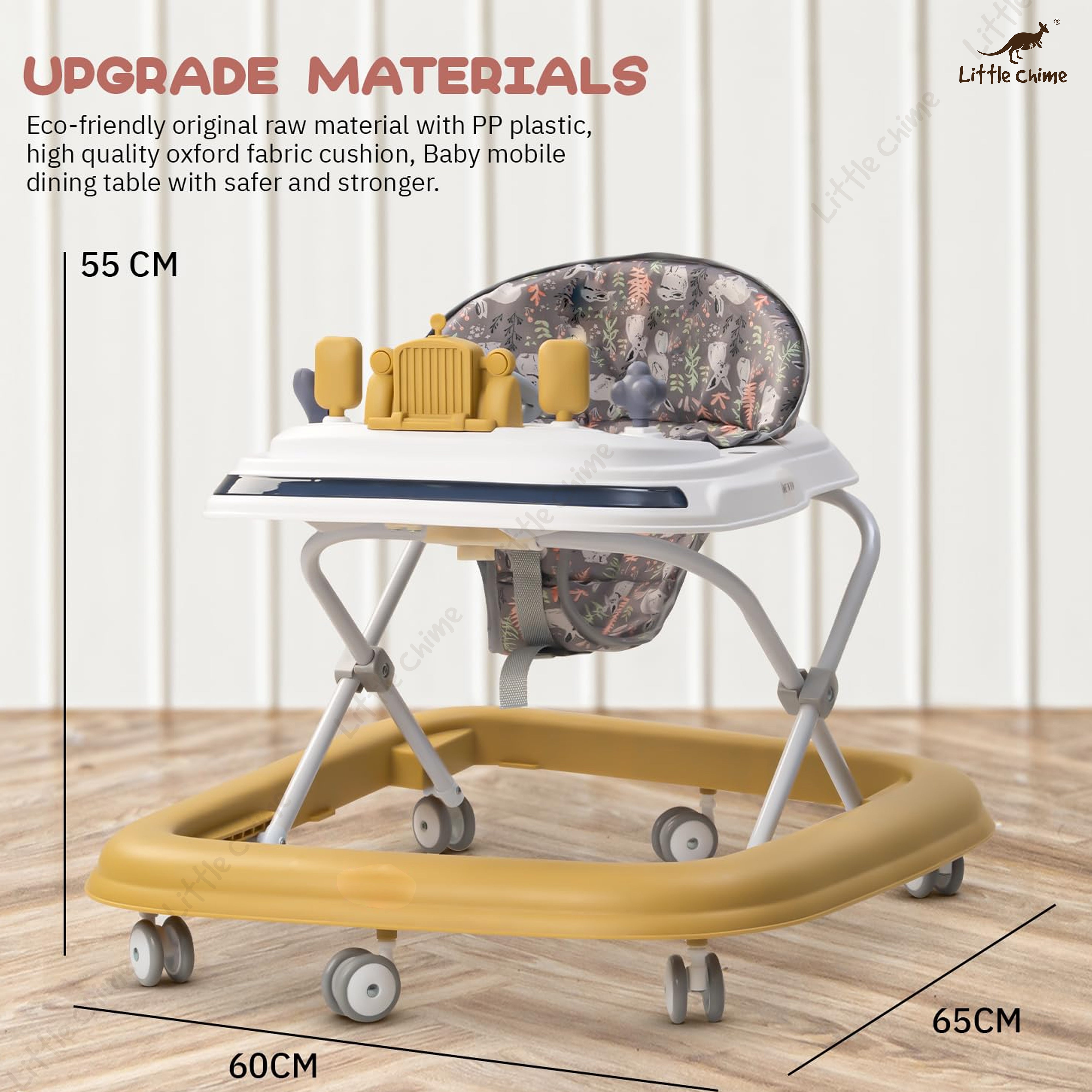 Claffy Foldable Round Kids Walker with