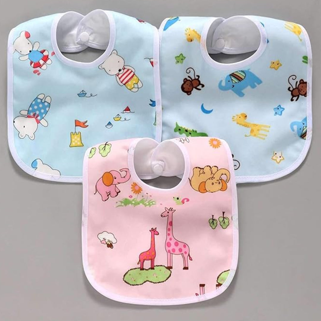 Baby Bibs with Cartoon Prints