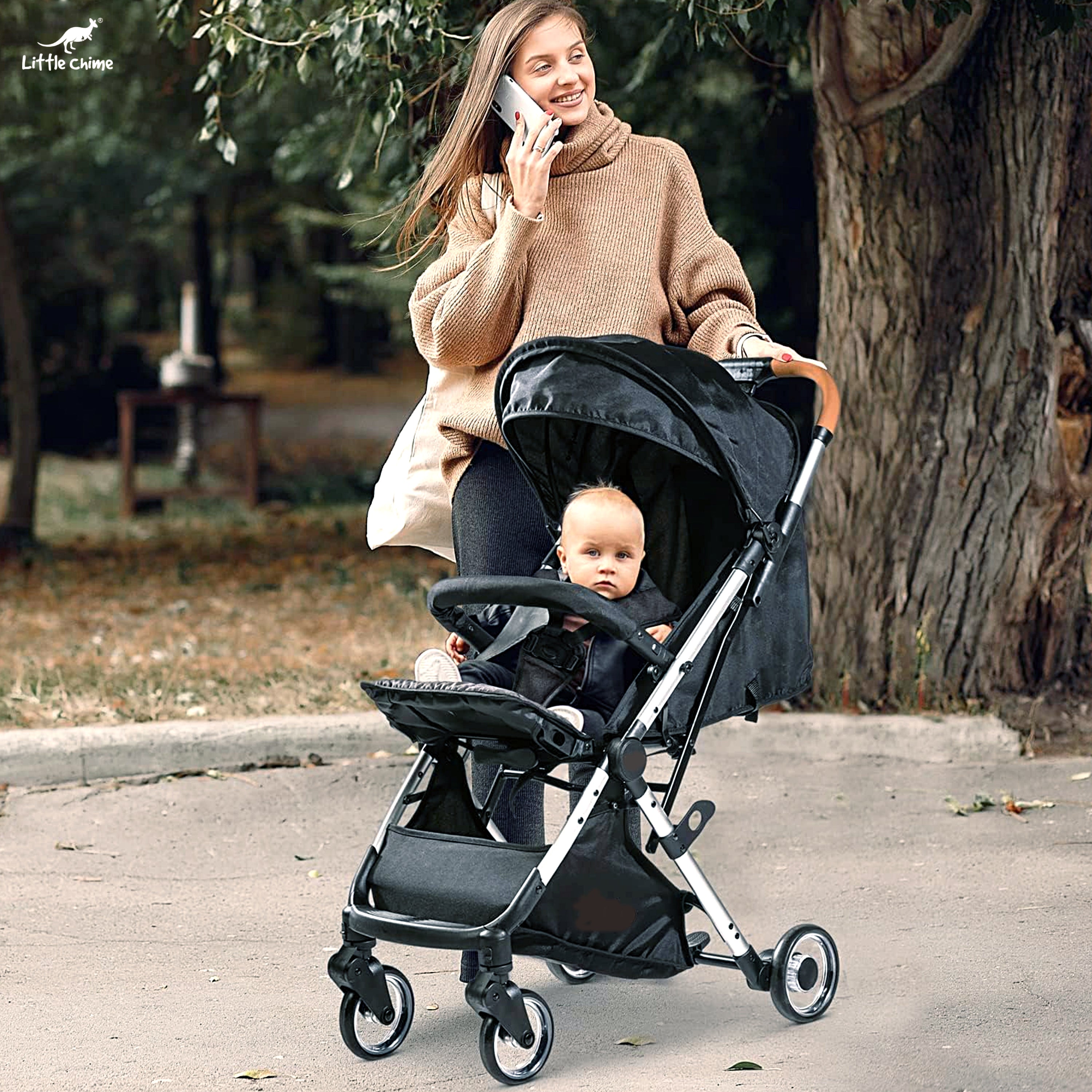Foldable Baby Stroller with Aluminium Frame