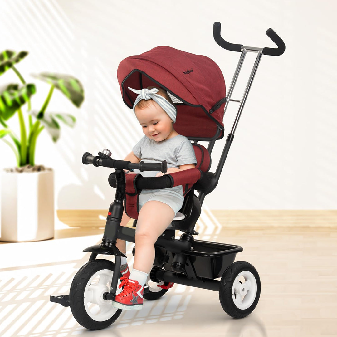 Tricycle with Parental Push Handle