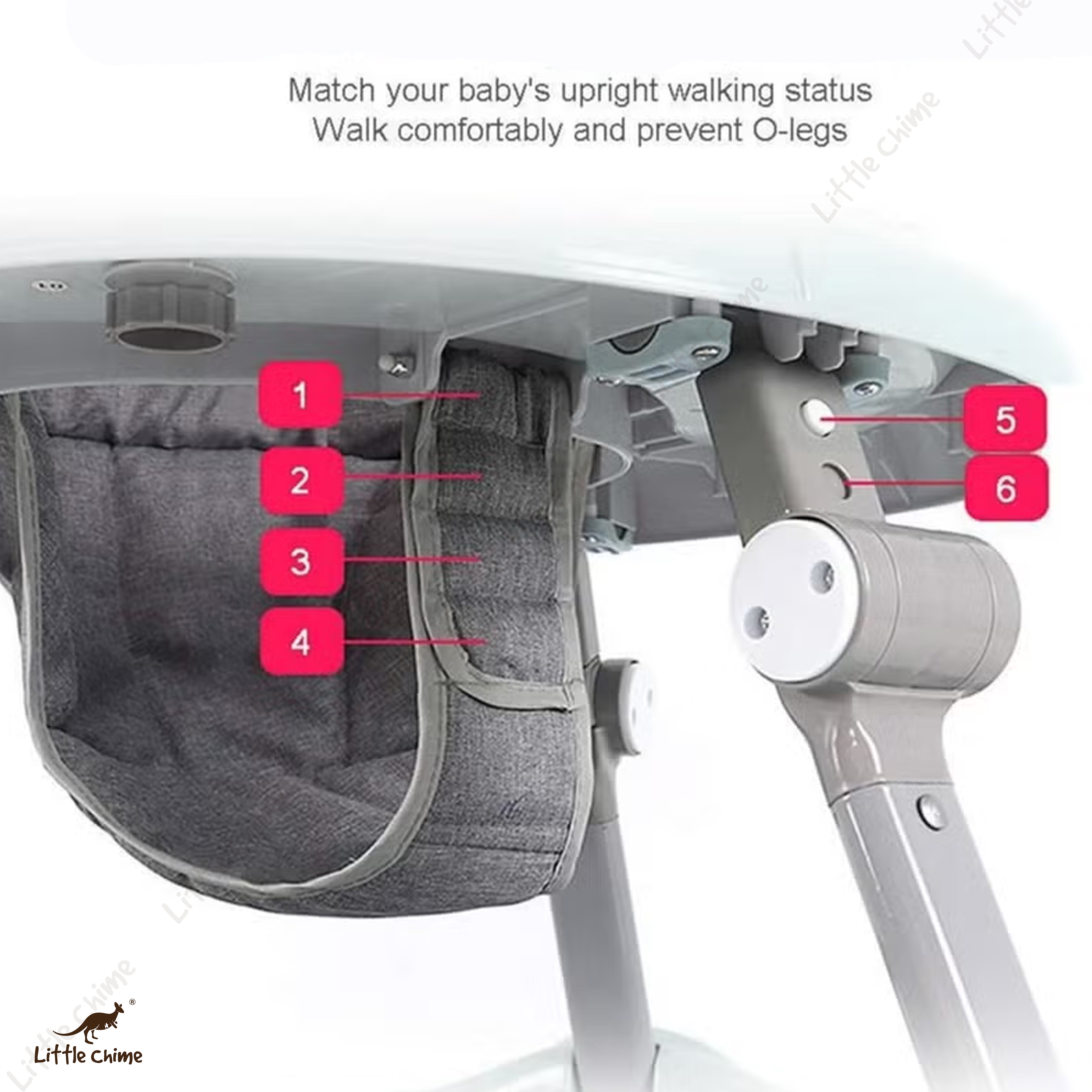 Bumtum Baby Pink Teddy Walker