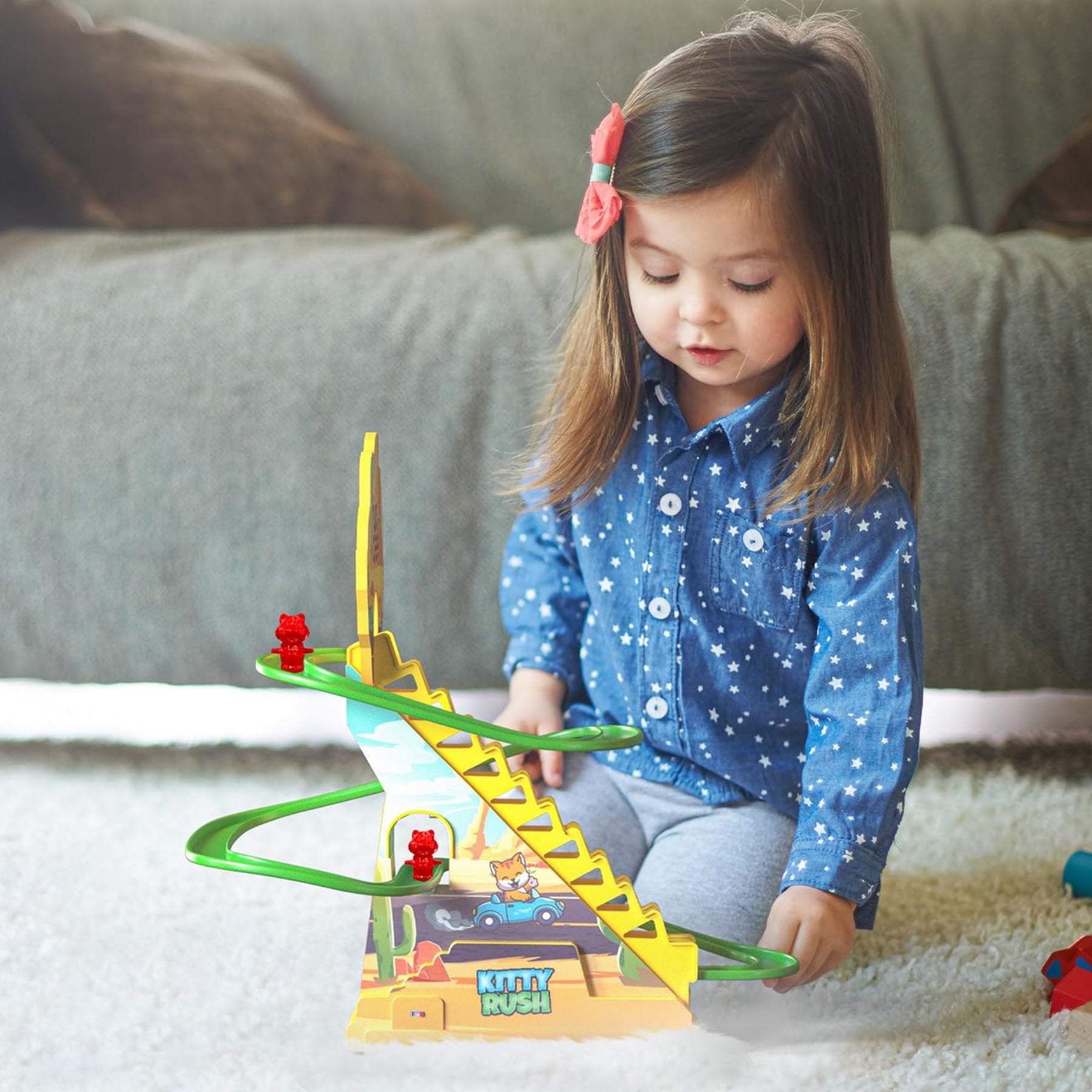 Baby Kitty Rush Glider Slider Toy