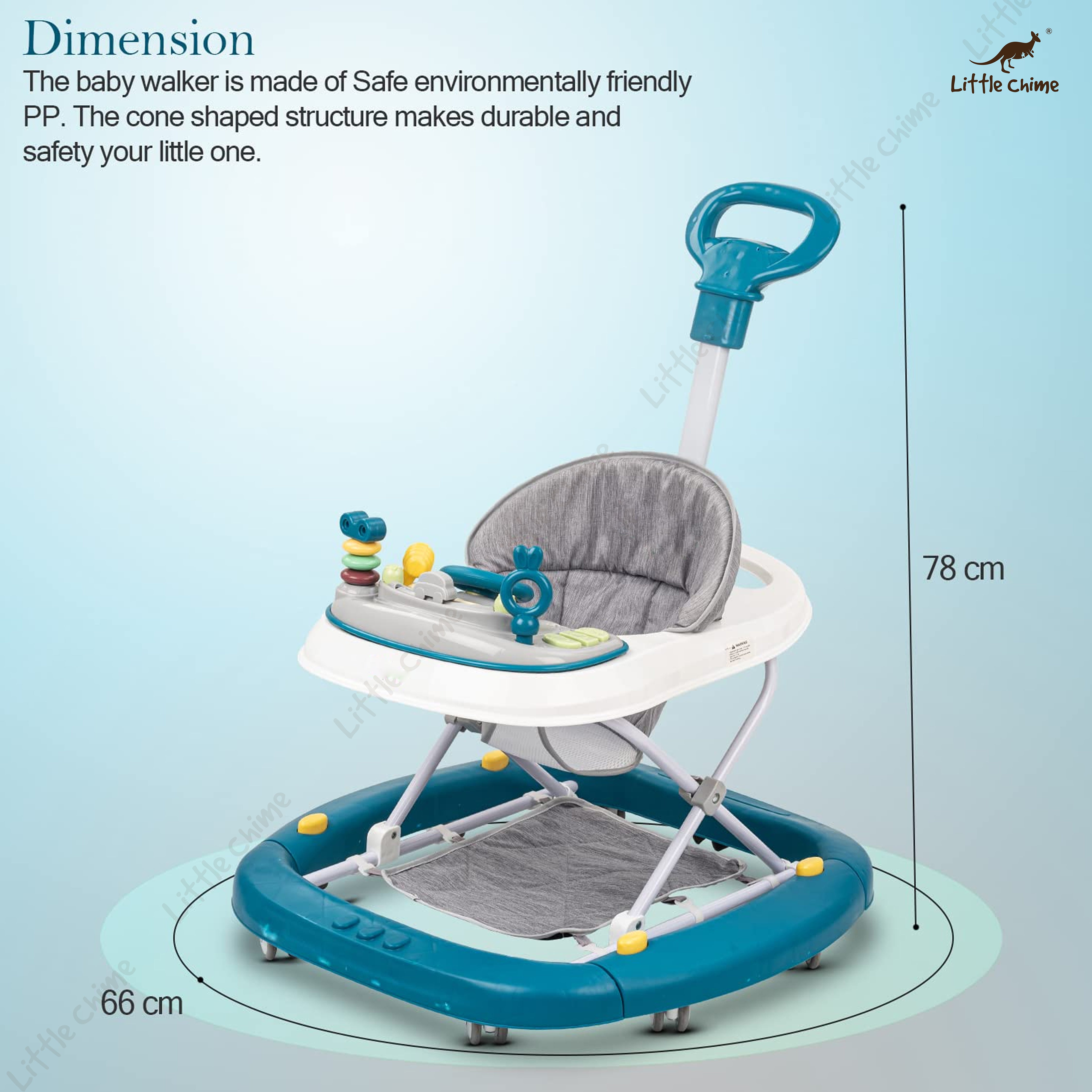 Activity Walker for Babie (Blue/Grey)