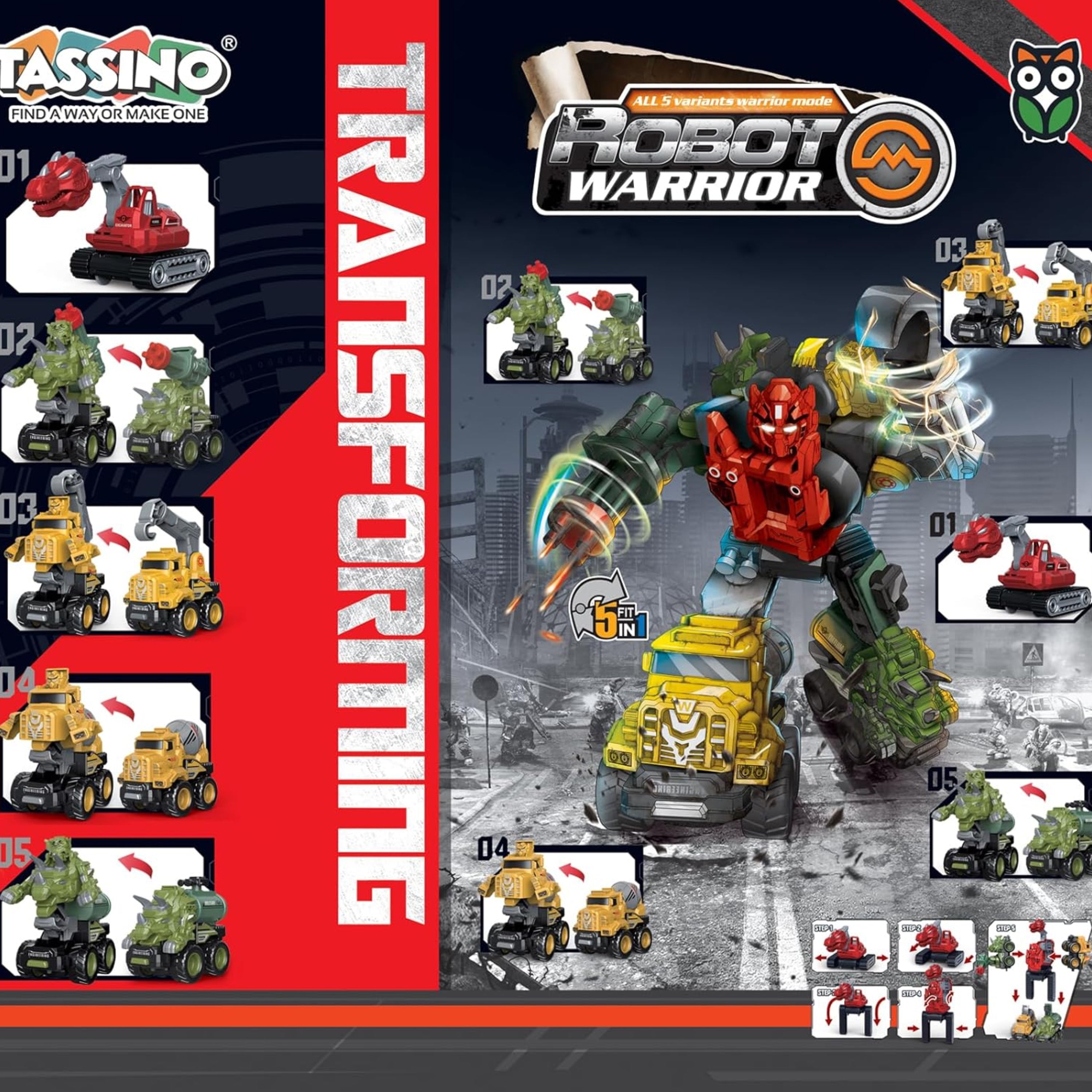 Dinosaur Transform Robot Truck Toy