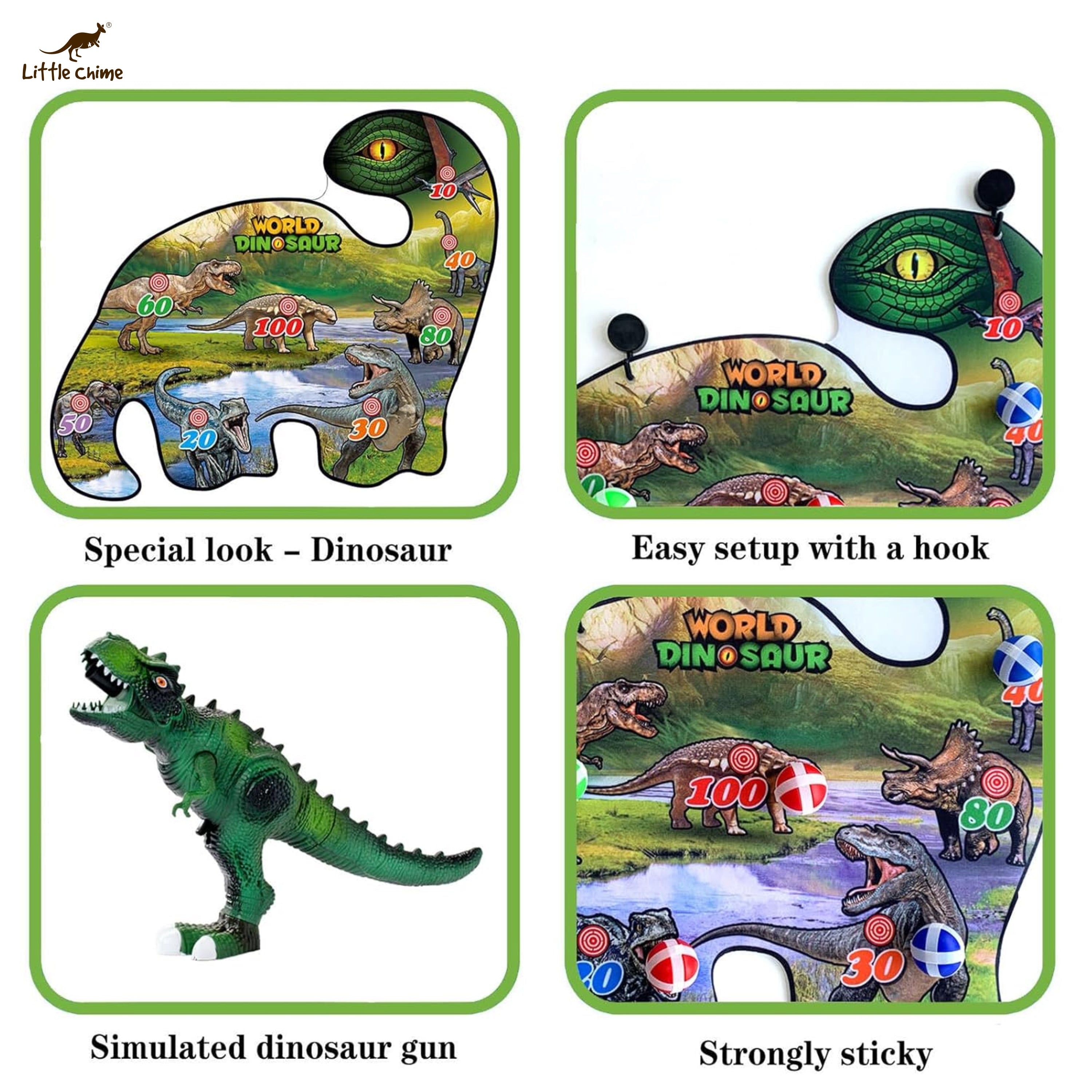 inosaurs Shaped Gun to Shoot toy