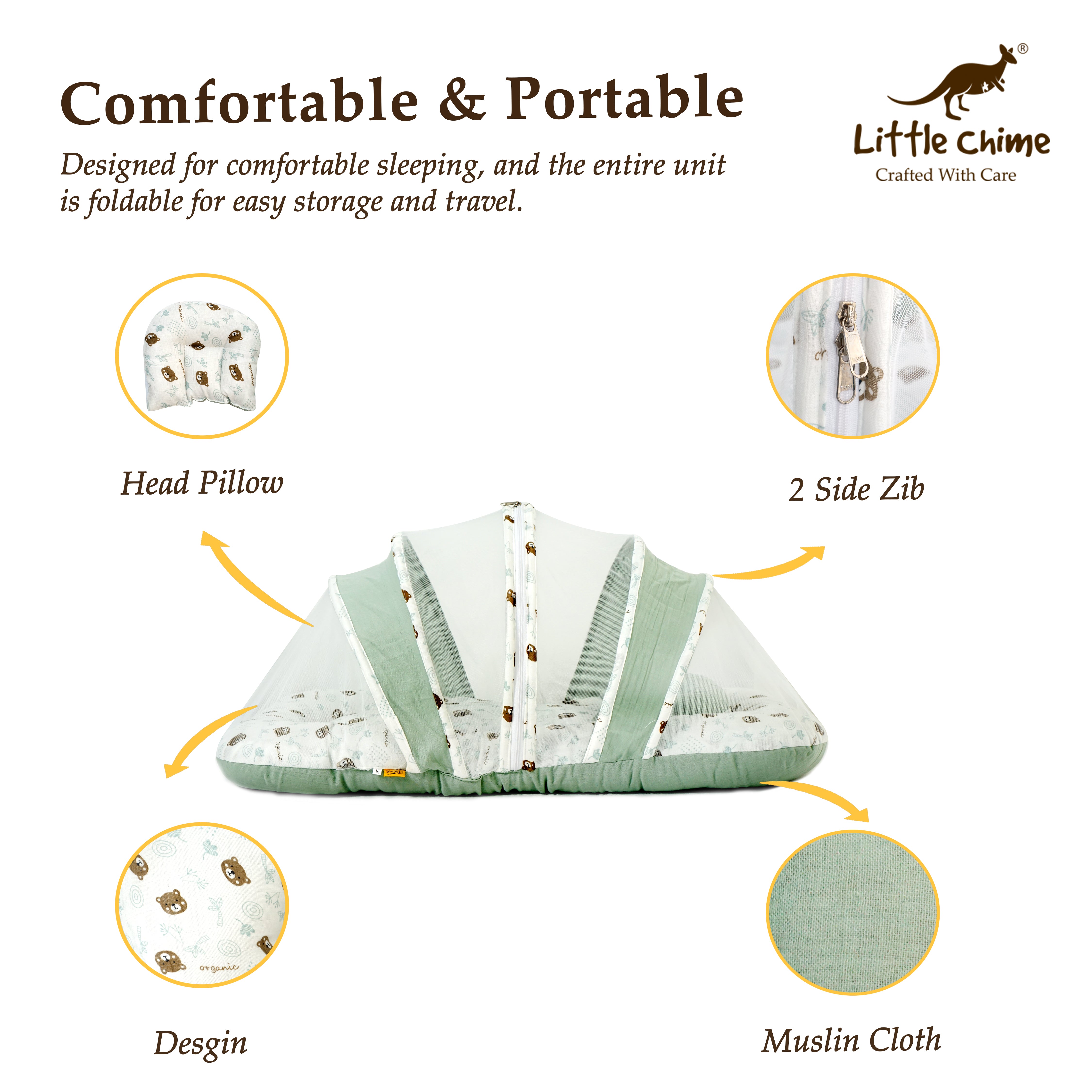 Muslin Bed Combo