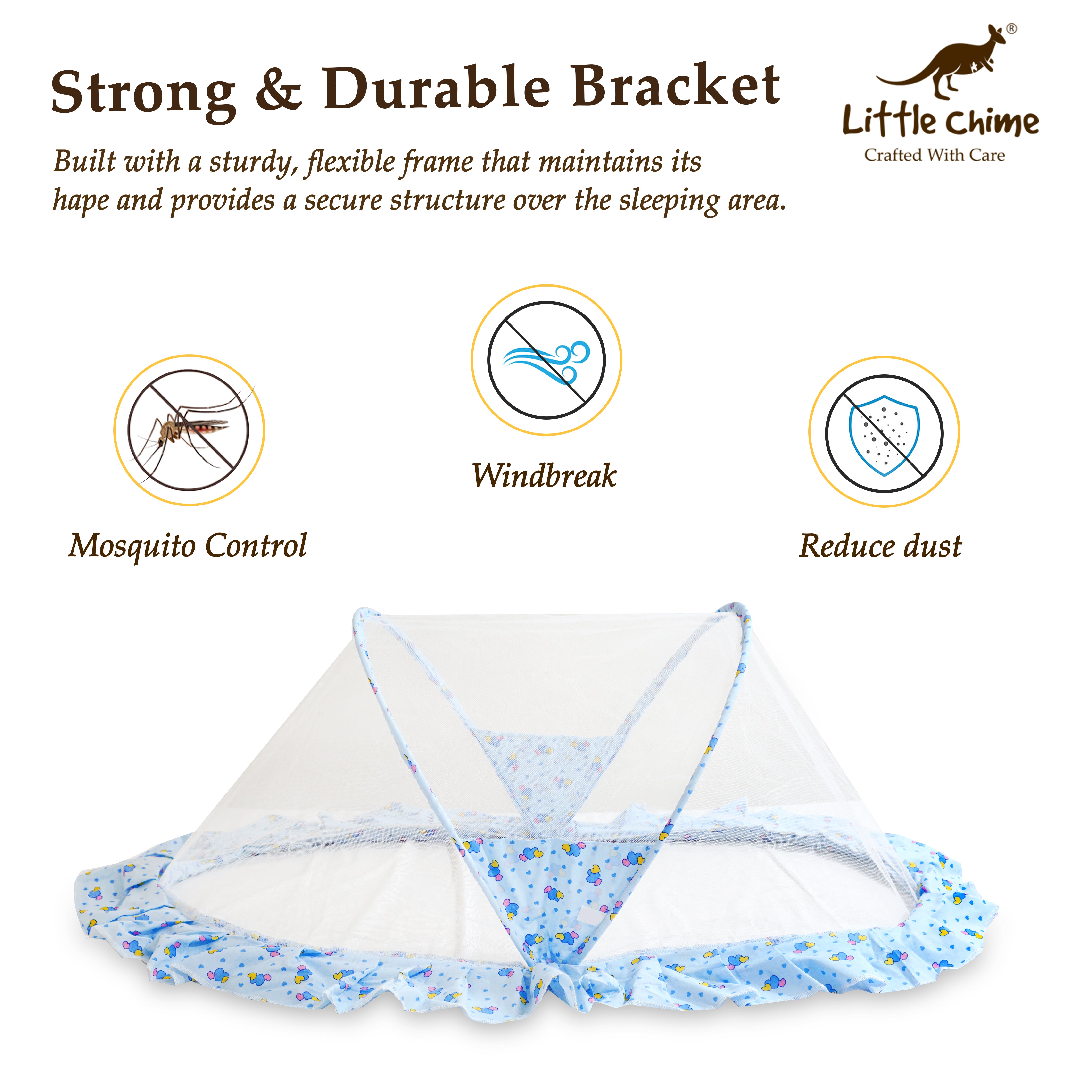 Little Chime Foldable Baby Mosquito Net – Safe & Comfortable Protection