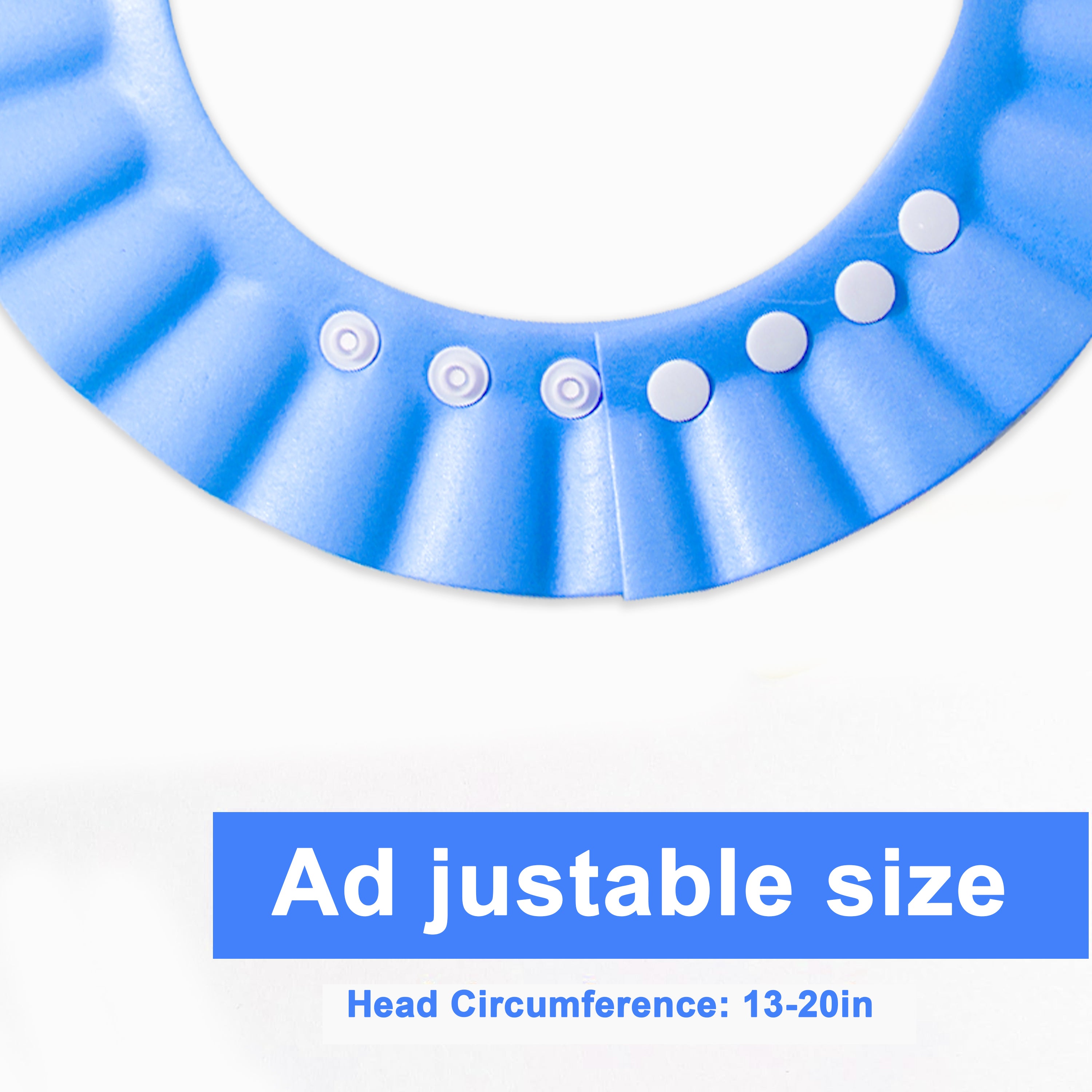 Shower Cap Soft Adjustable Baby Bath Head Cap