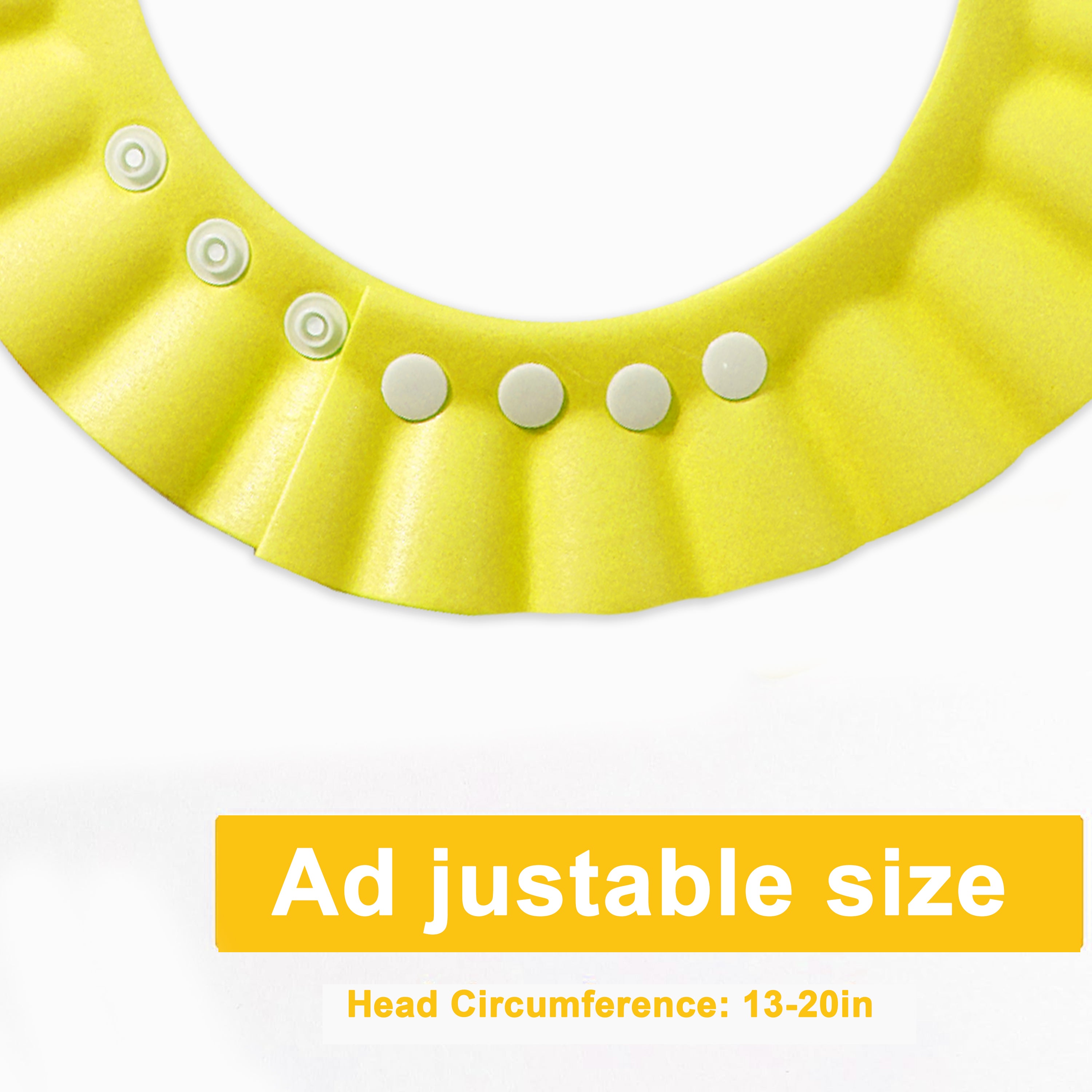 Shower Cap Soft Adjustable Baby Bath Head Cap