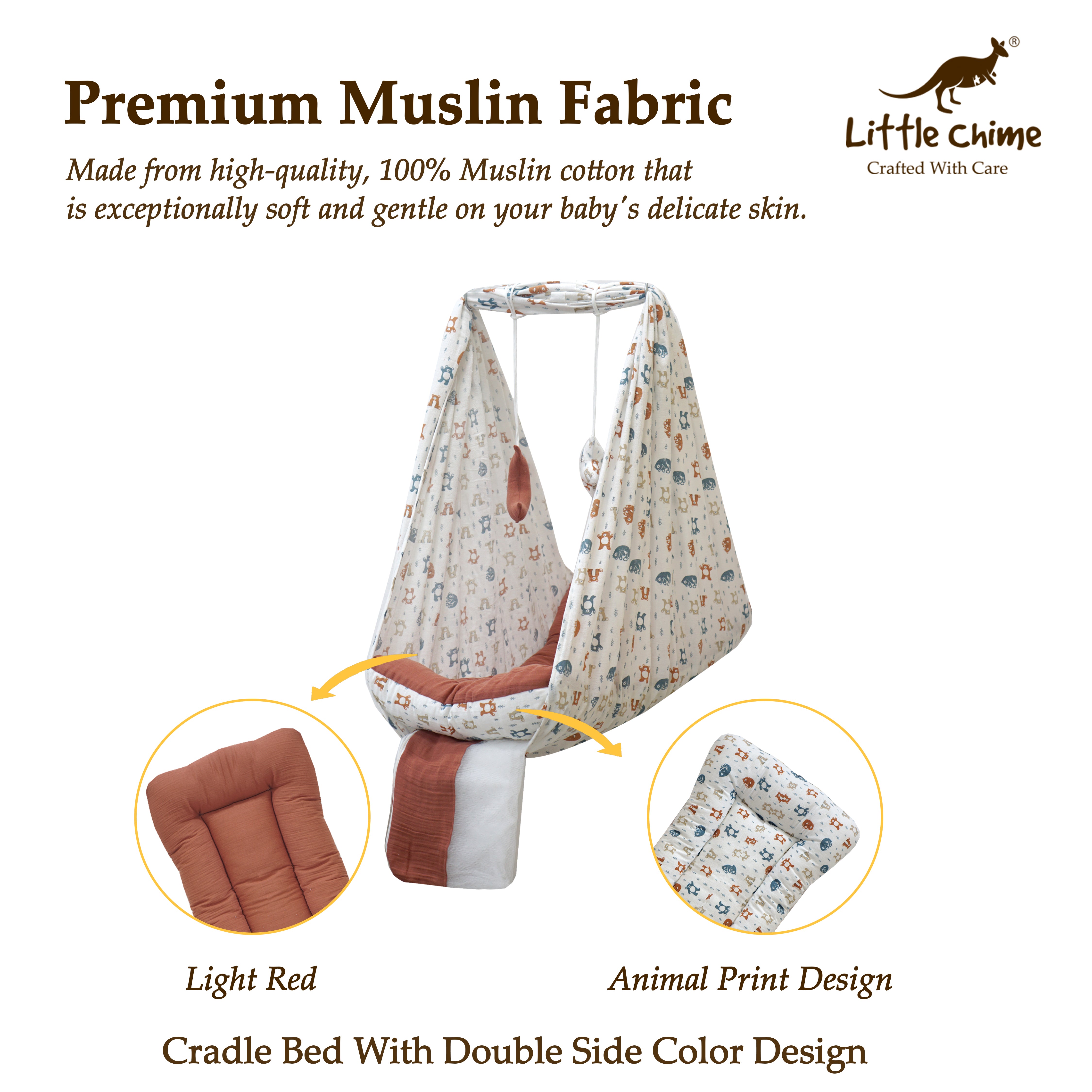 Muslin Bed Cradle Combo