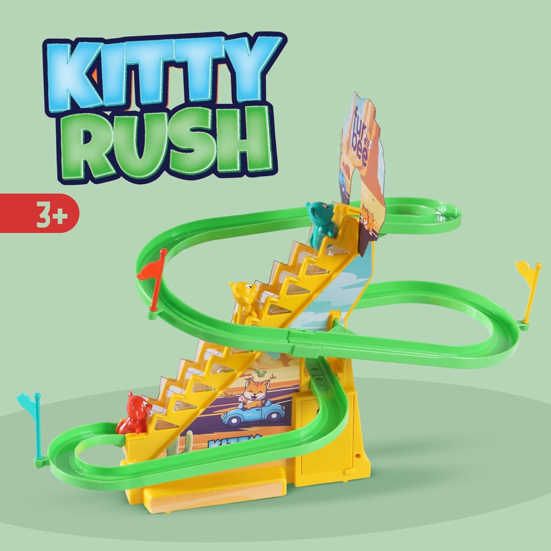 Baby Kitty Rush Glider Slider Toy