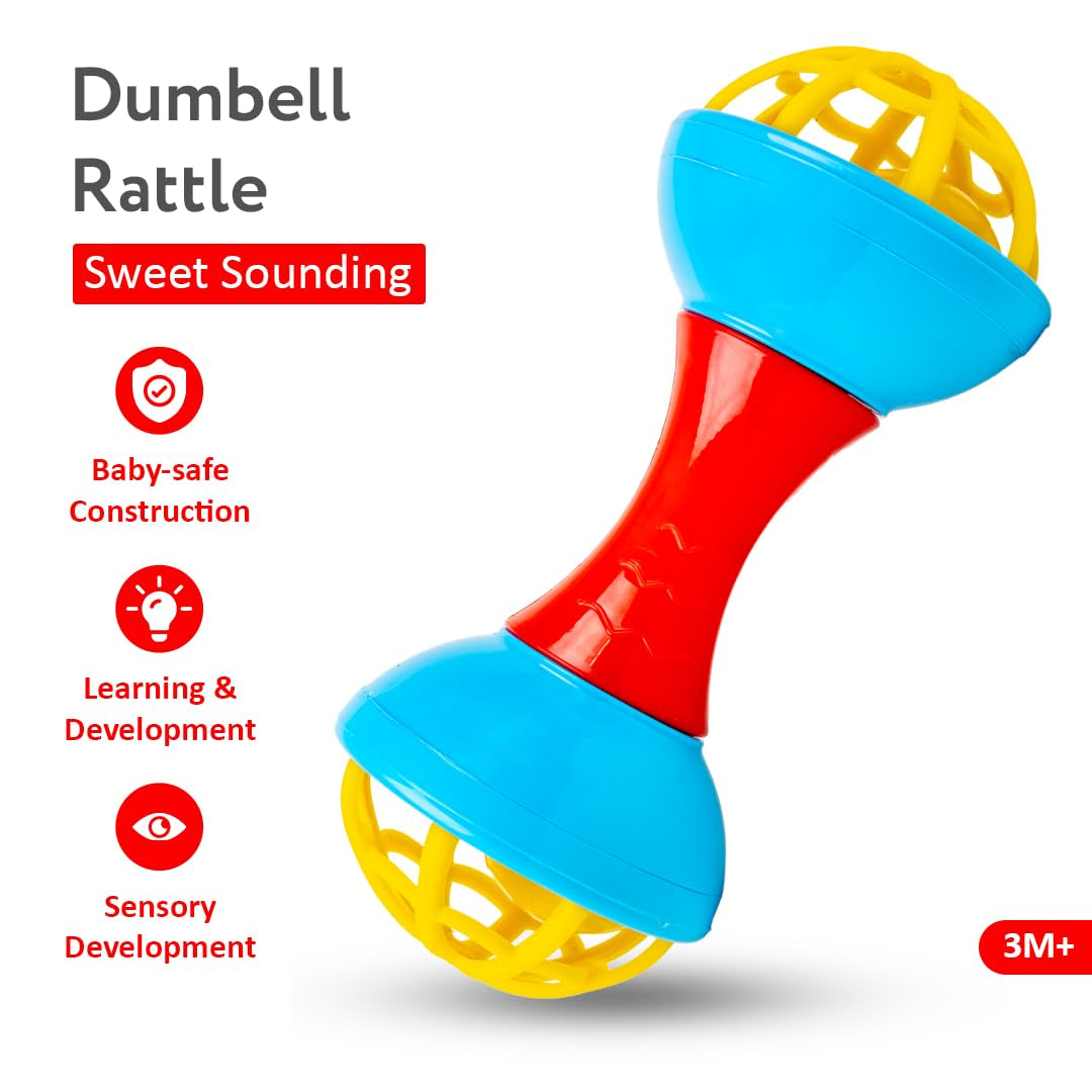 Dumbell Rattle Junior New Born Baby