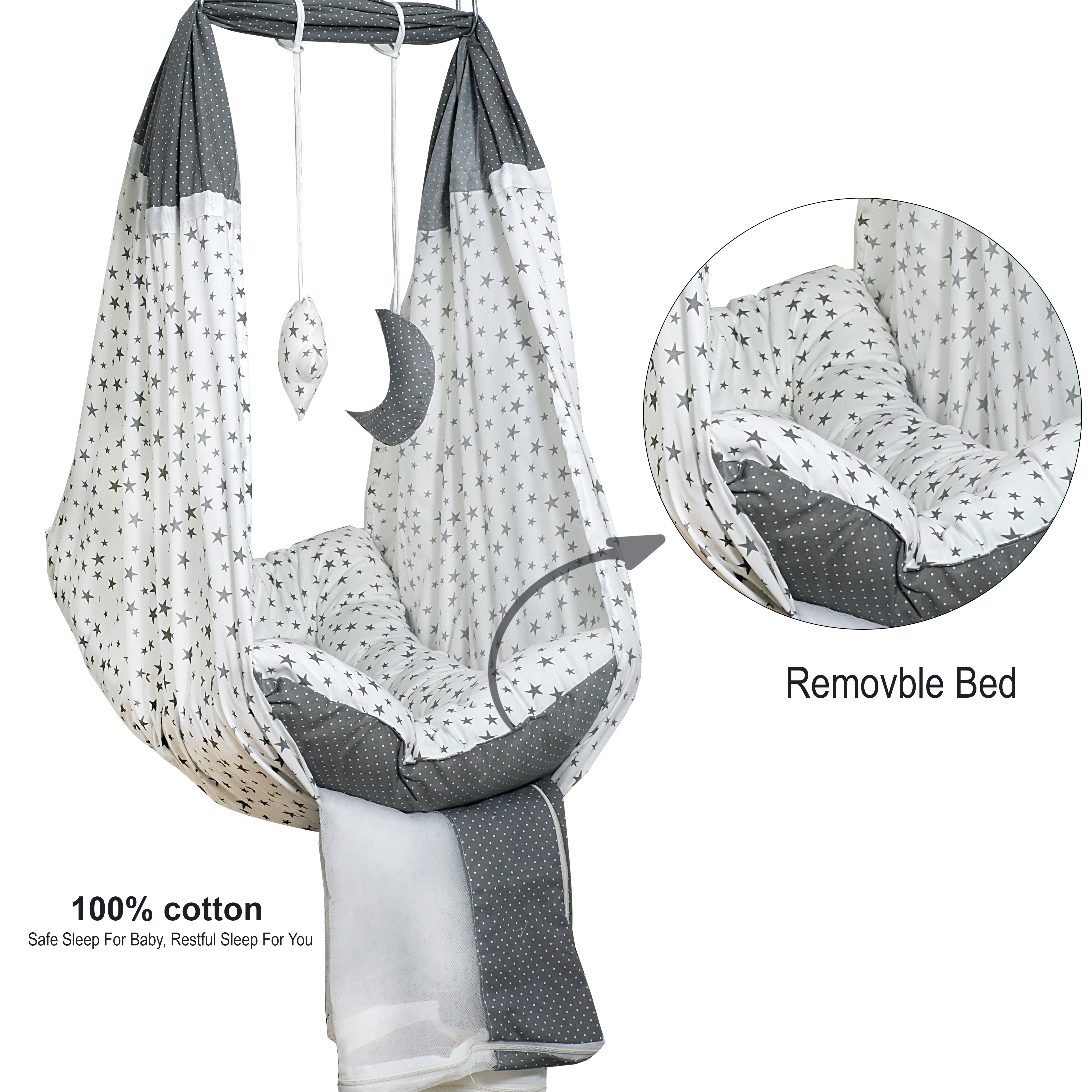 Foldable Hanger & Bed Cradle Combo
