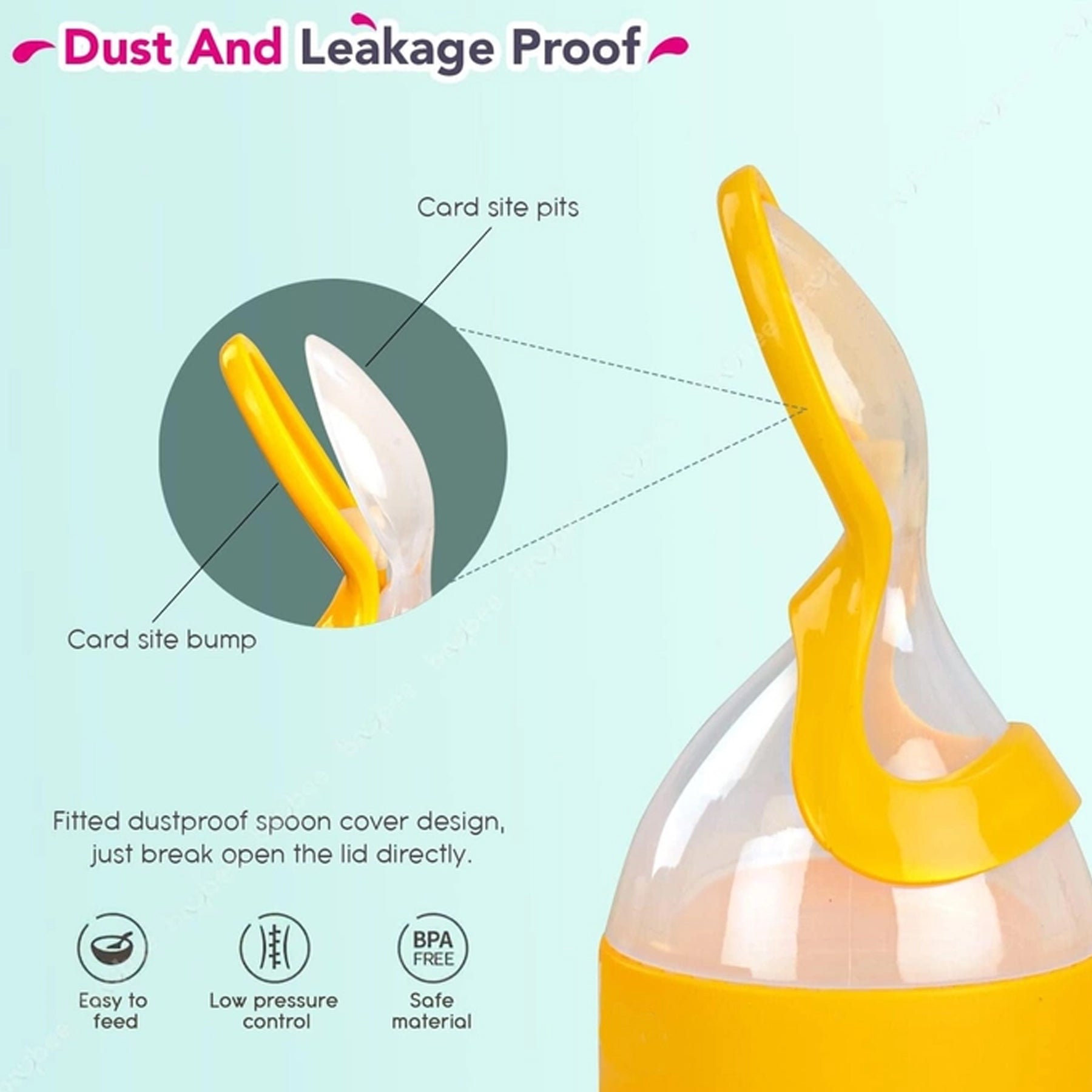 Feeding Bottle with Spoon For Baby