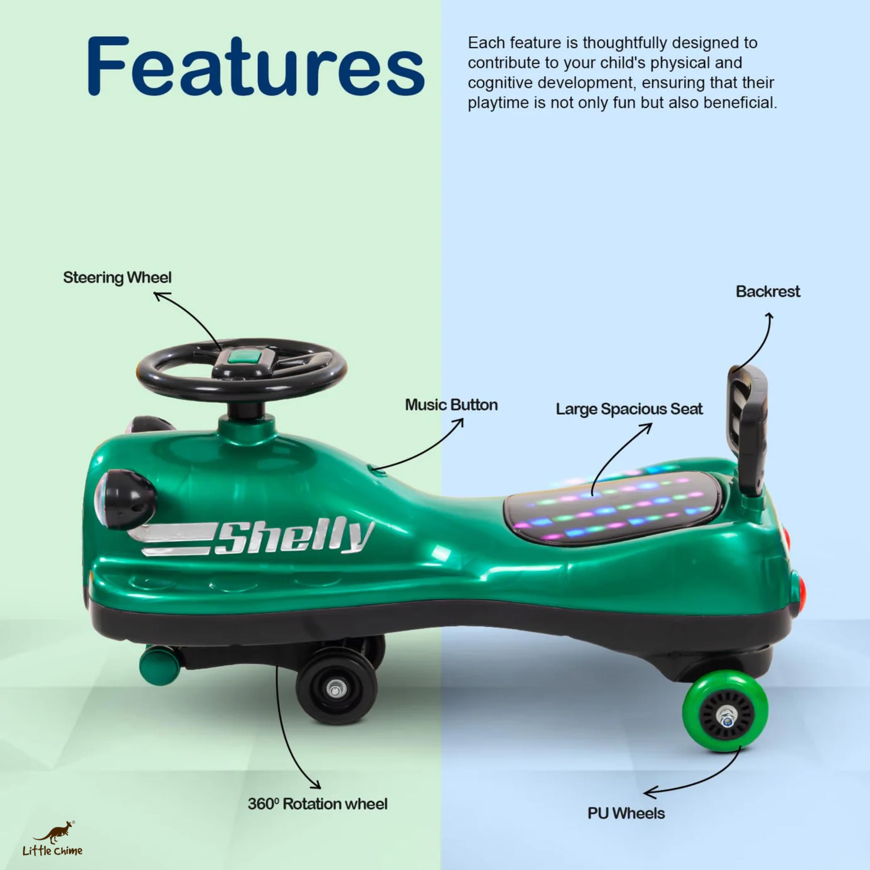 Trio Kids Magic Swing Car