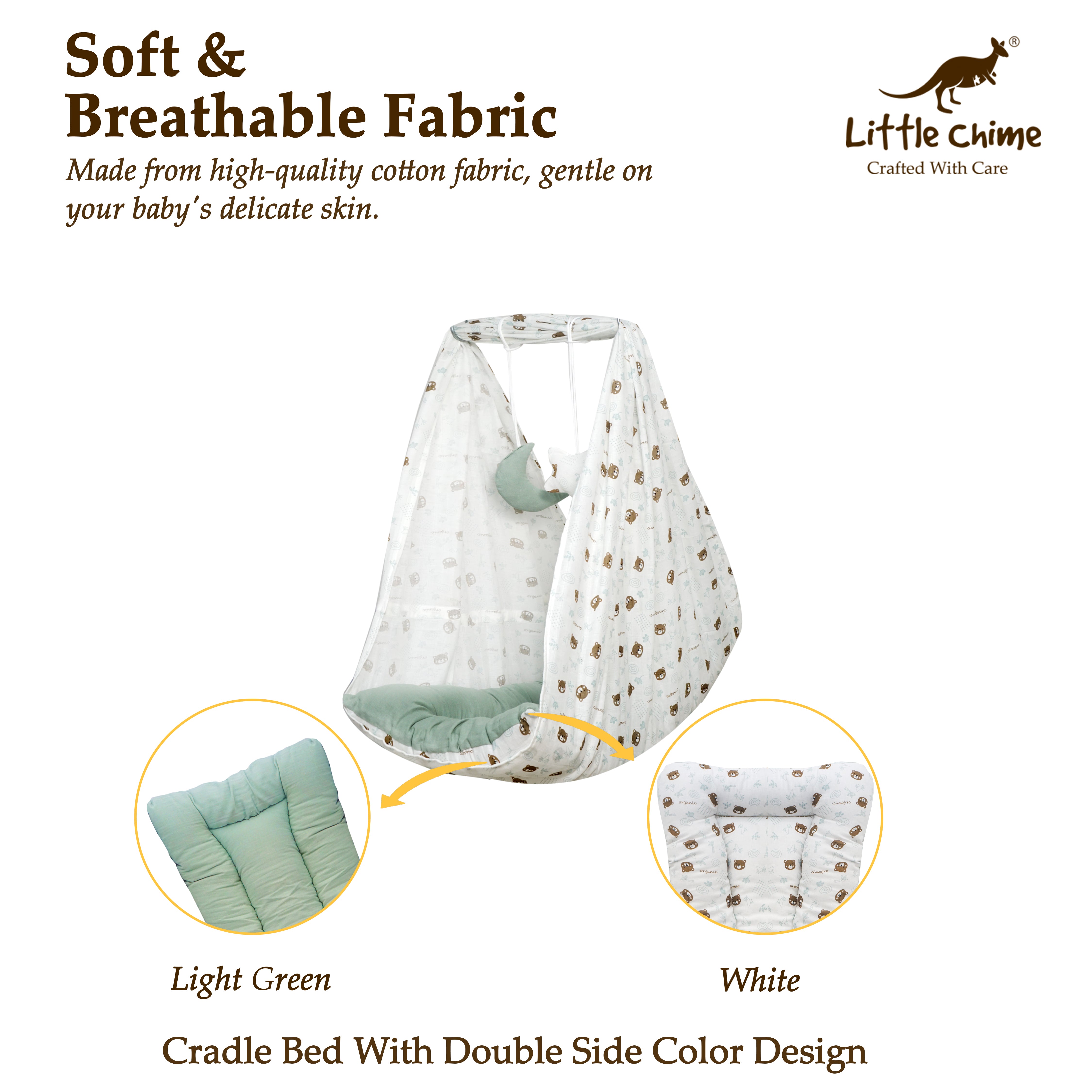 Muslin Bed Cradle Combo