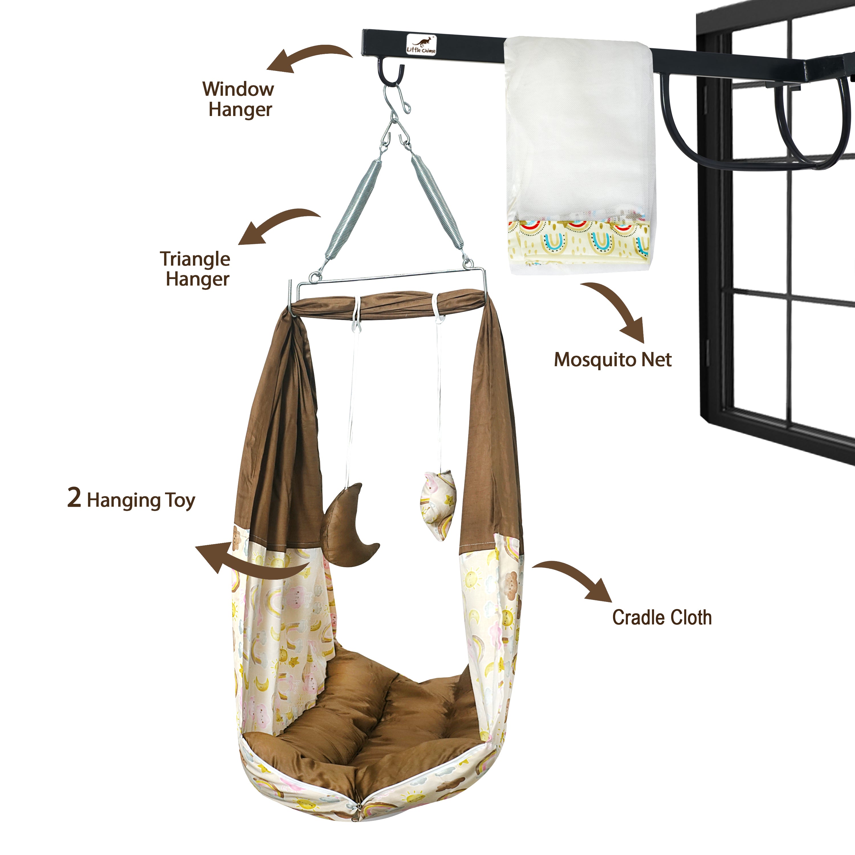 Cotton Bed Cradle Combo