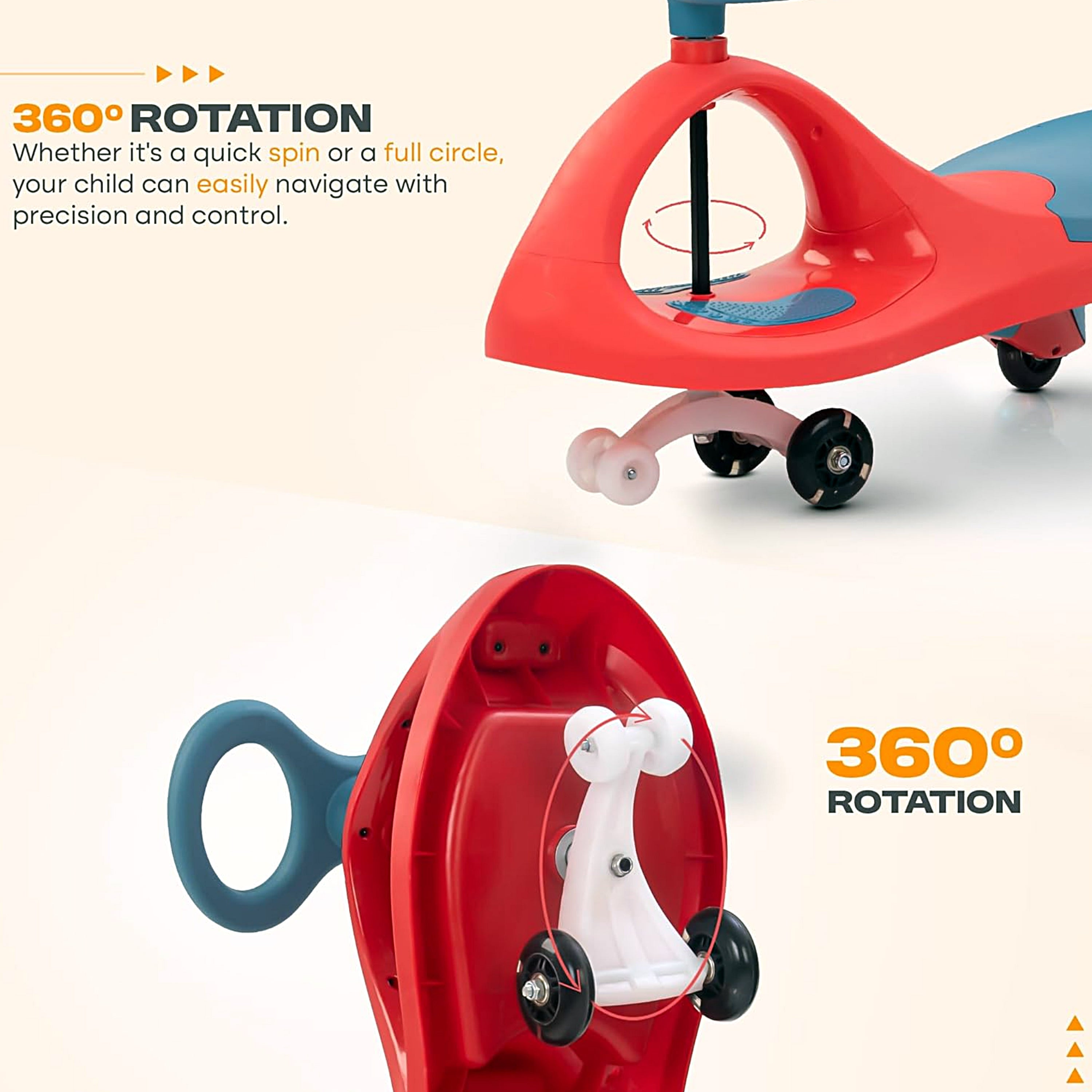 Glide Magic Swing Car for Kids