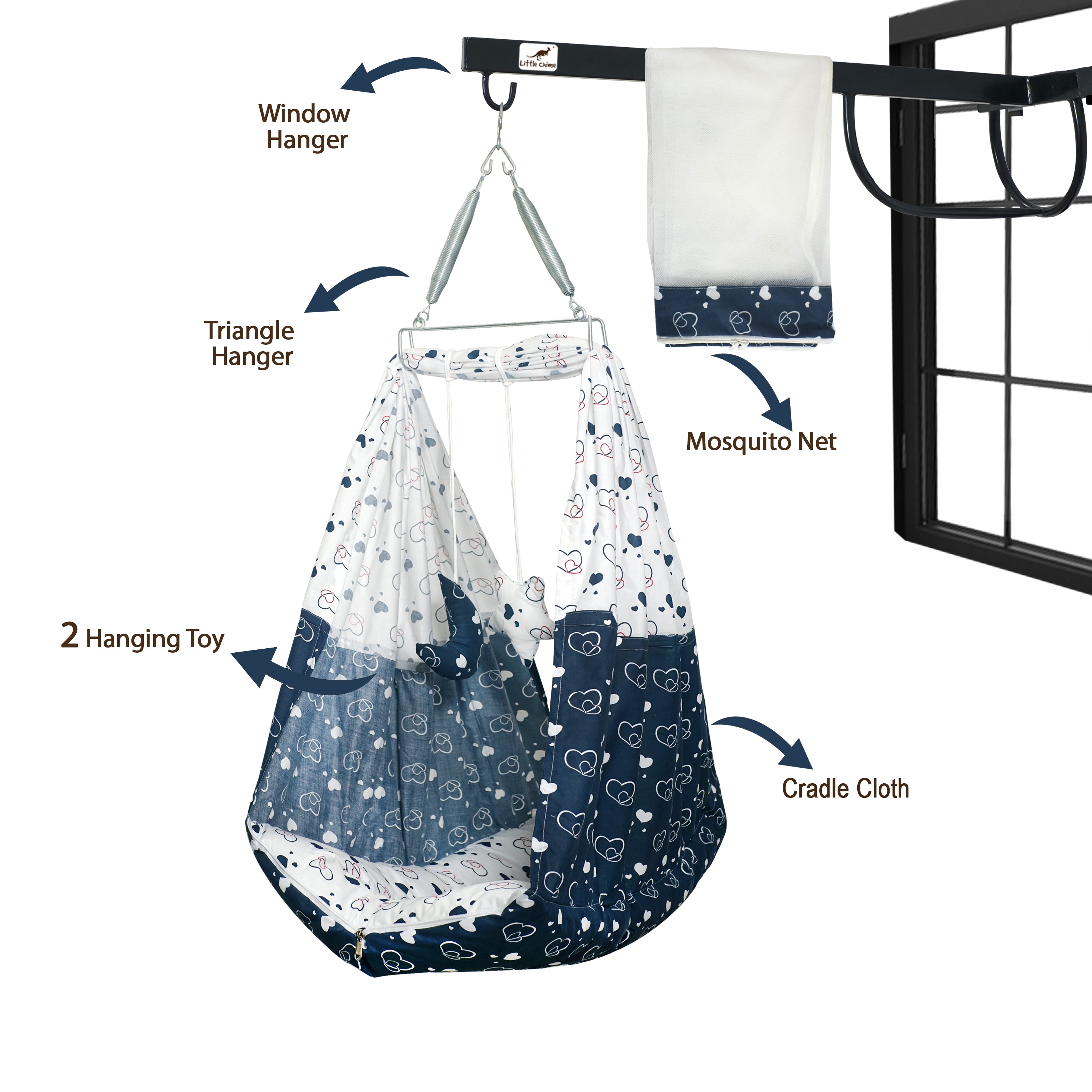 Cotton Bed Cradle Combo