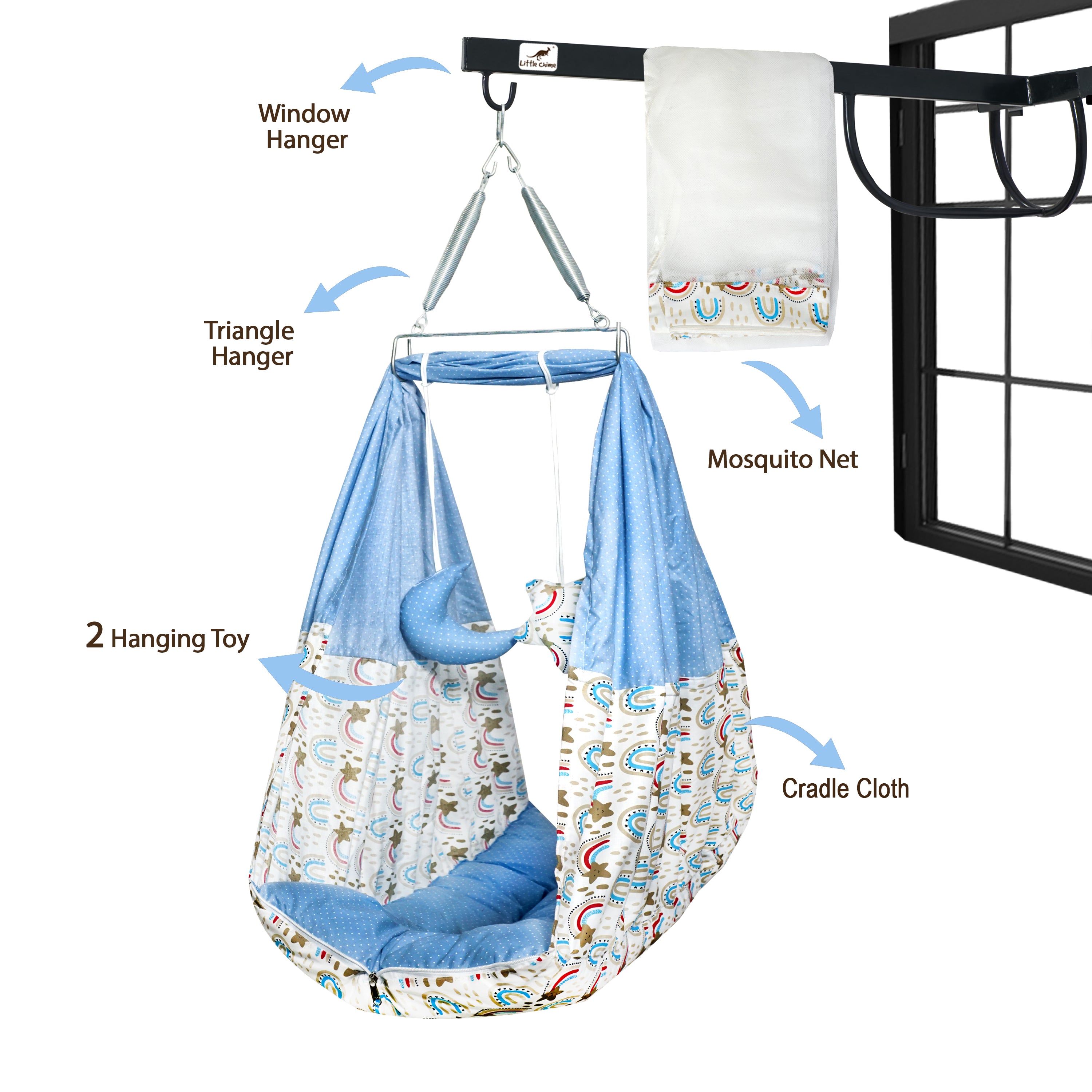 Cotton Bed Cradle Combo