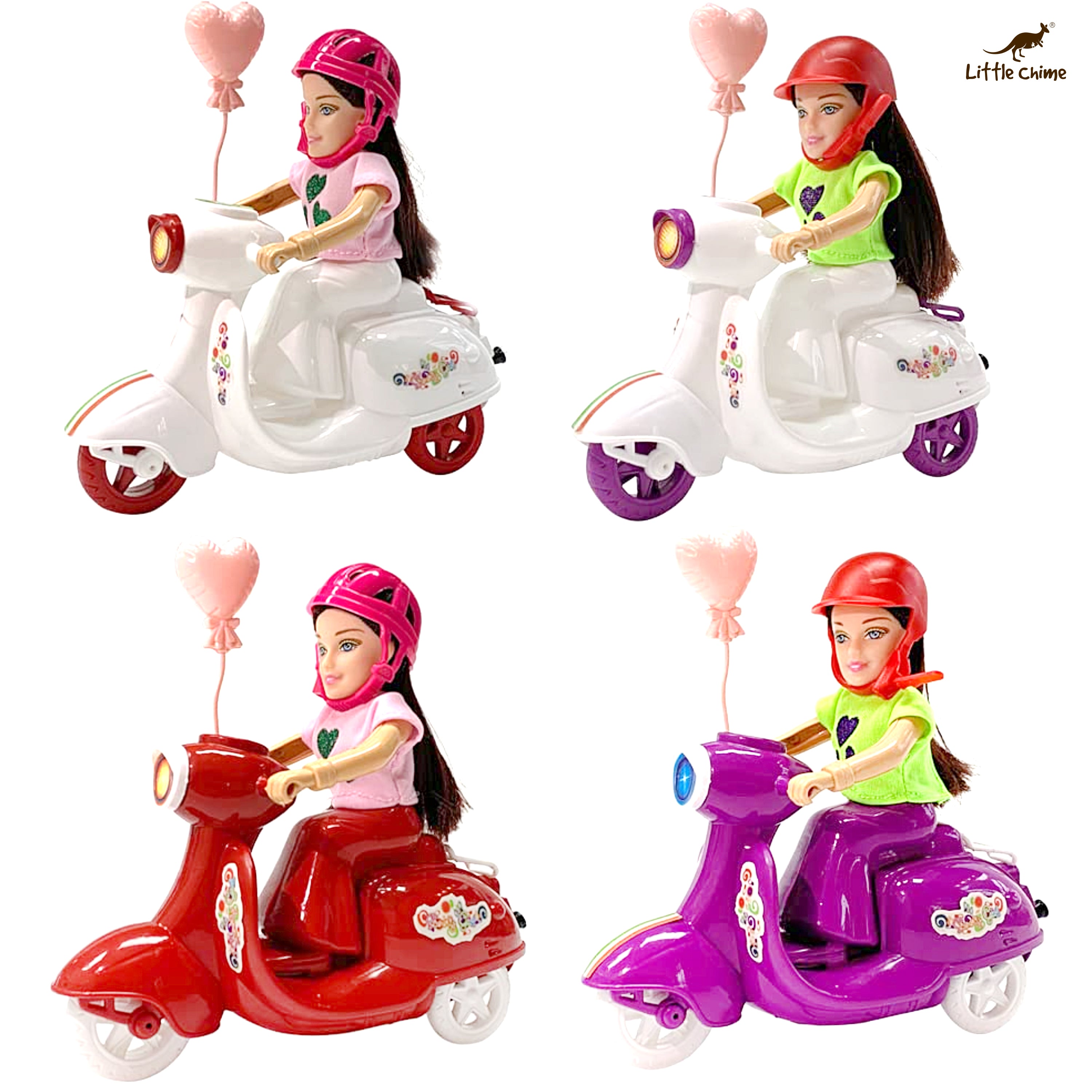 Tassino Doll Scooter Girl Toy