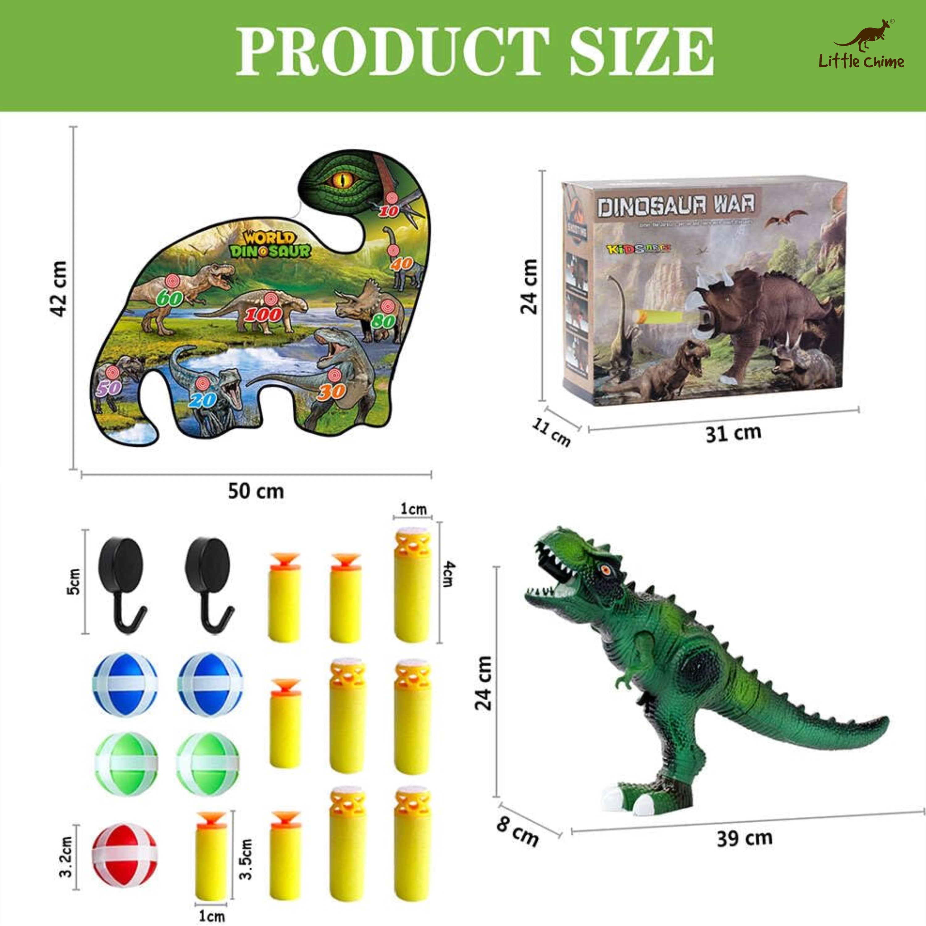 inosaurs Shaped Gun to Shoot toy