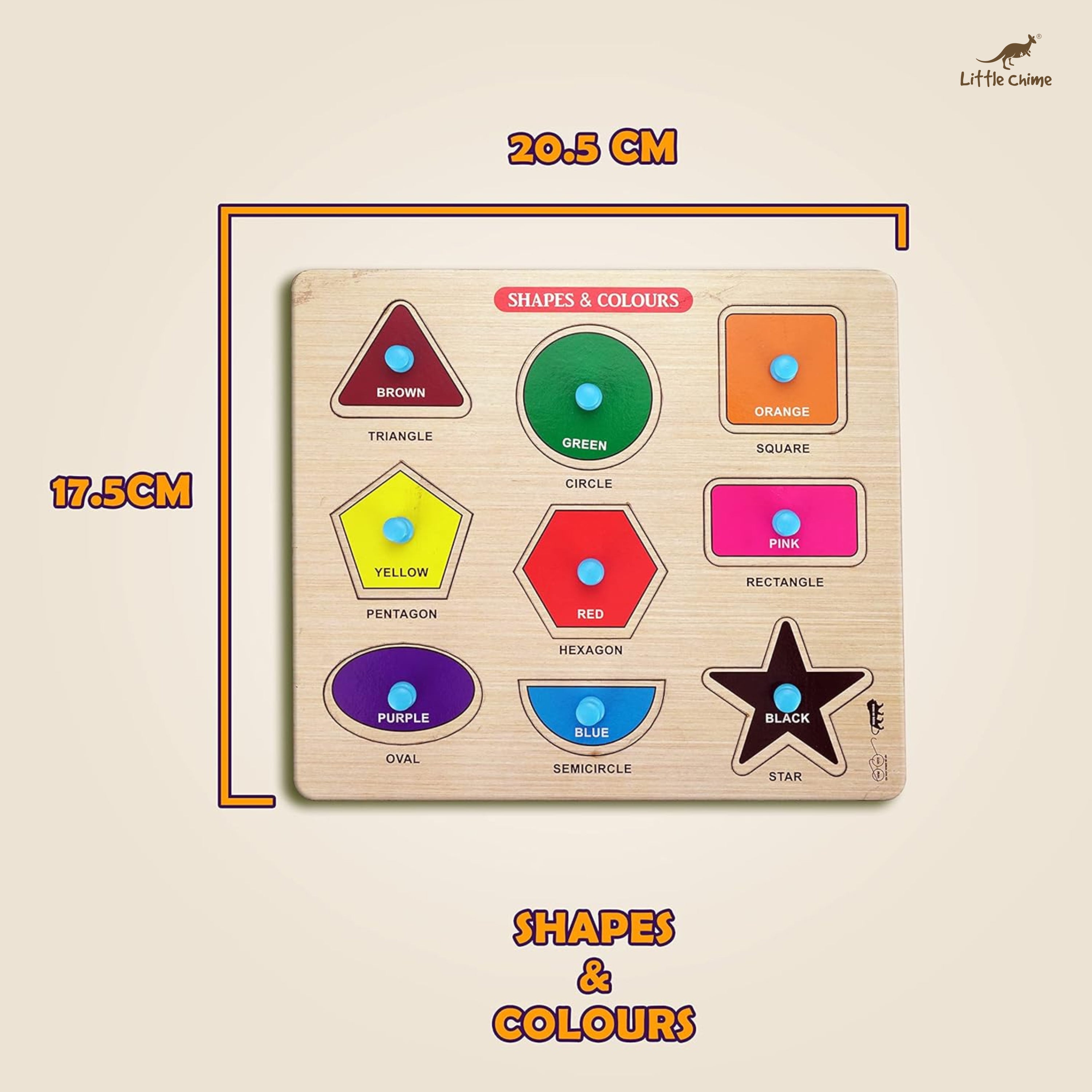 Shape and Color Wooden Puzzle