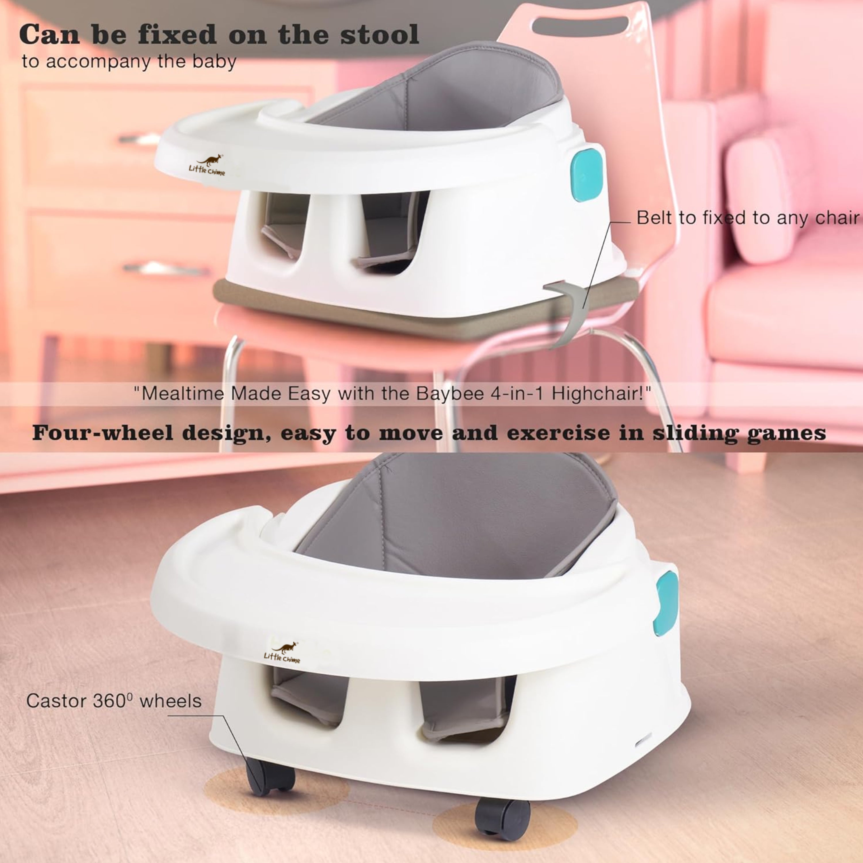 Convertible Kids High Chair for Baby