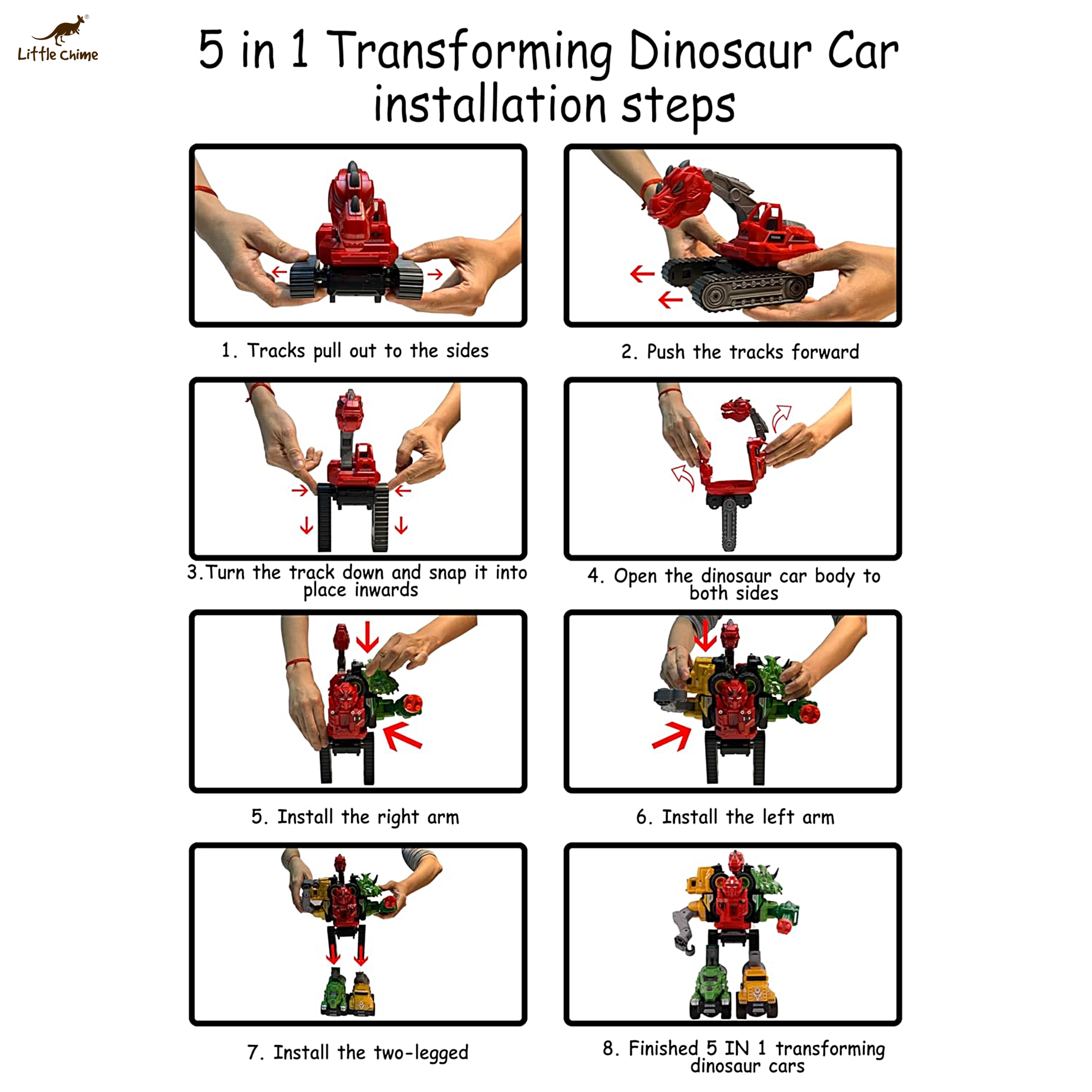 Dinosaur Transform Robot Truck Toy
