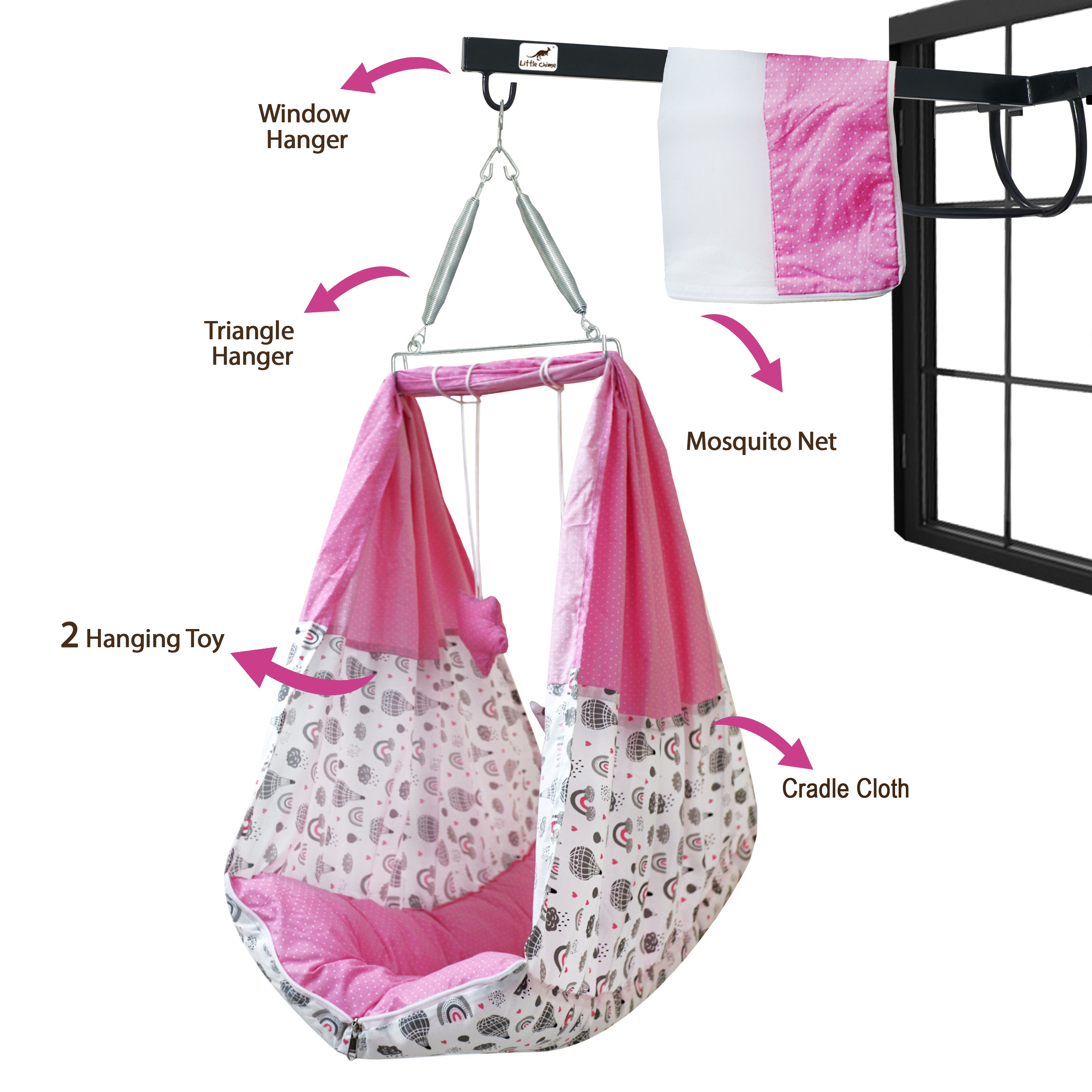Cotton Bed Cradle Combo
