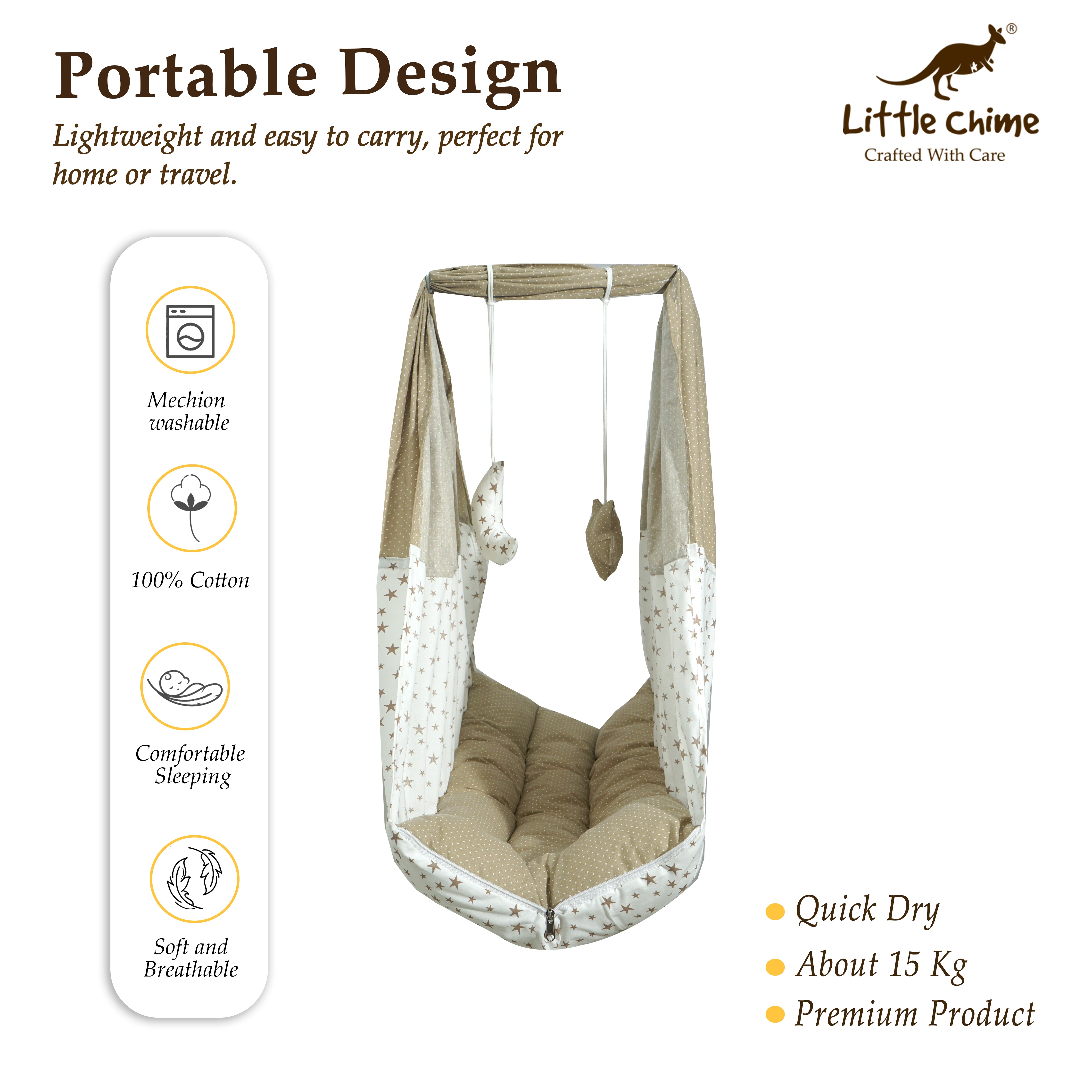 Cotton Bed Cradle Combo