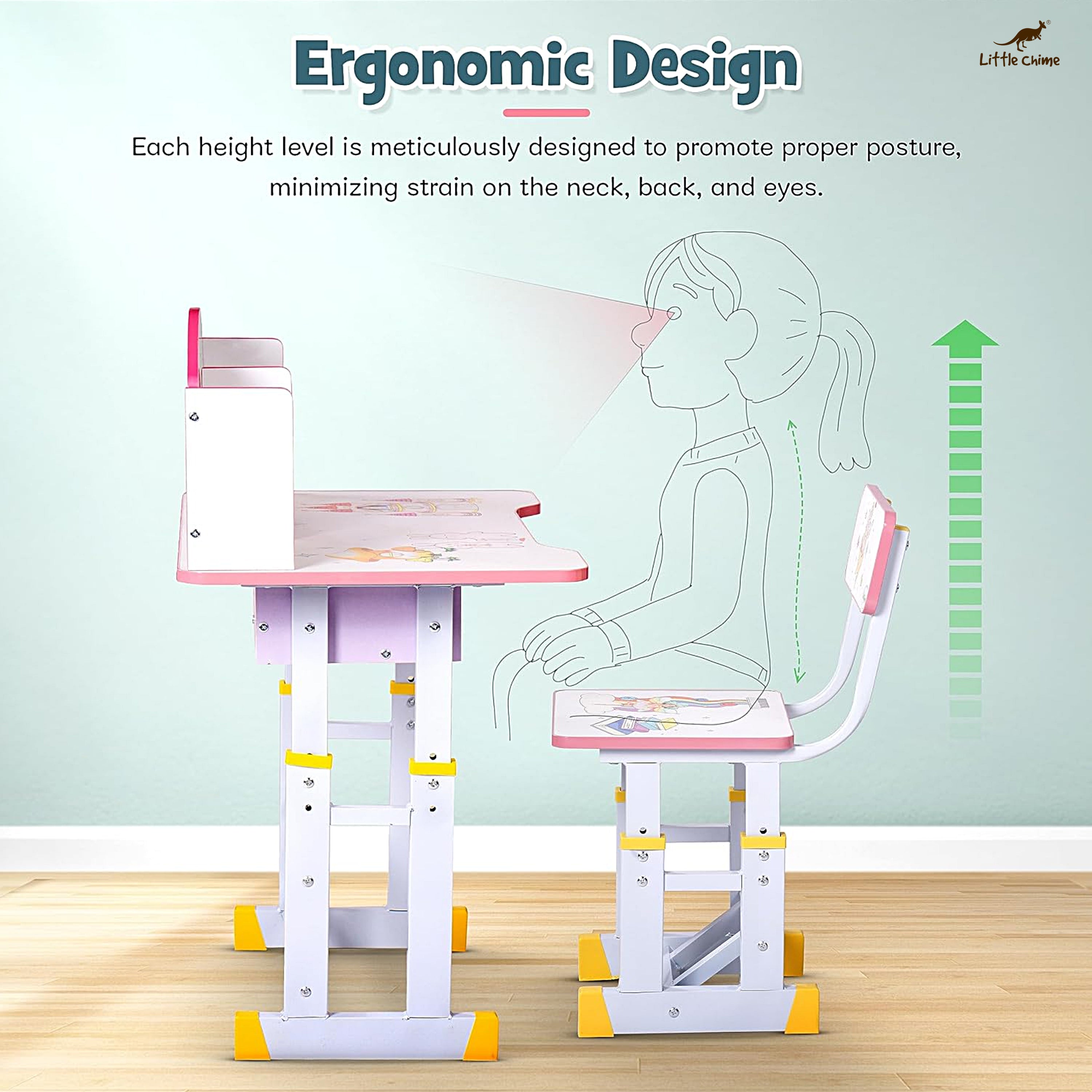 Kids Study Desk Chair Set