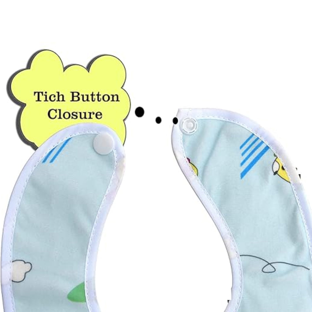 Baby Bibs with Cartoon Prints