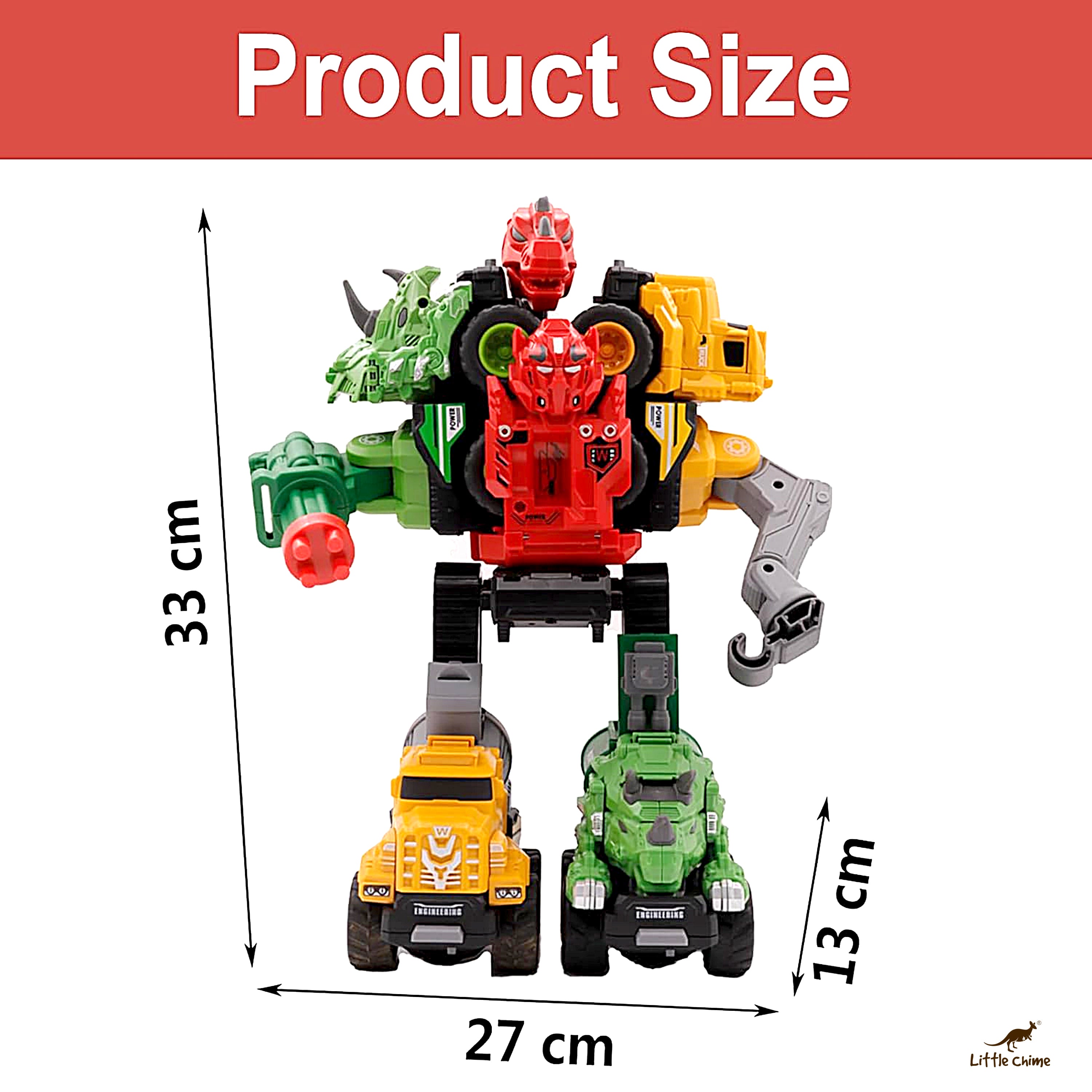 Dinosaur Transform Robot Truck Toy