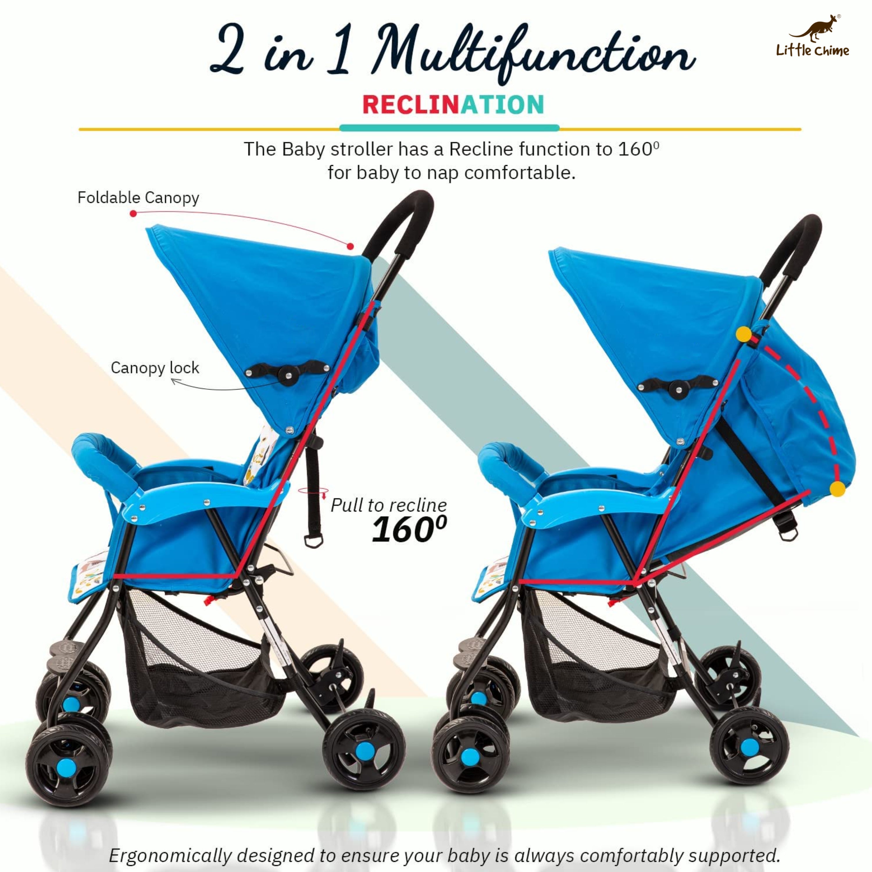 Tiny Baby Stroller Pram for Baby Boy